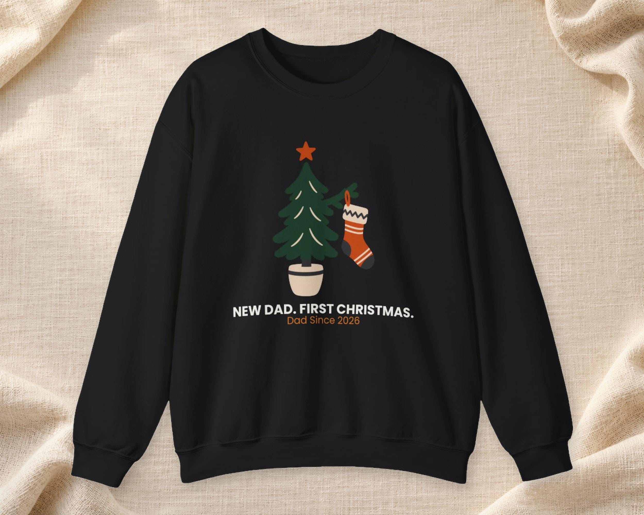 New Dad First Christmas Sweatshirt photo 1