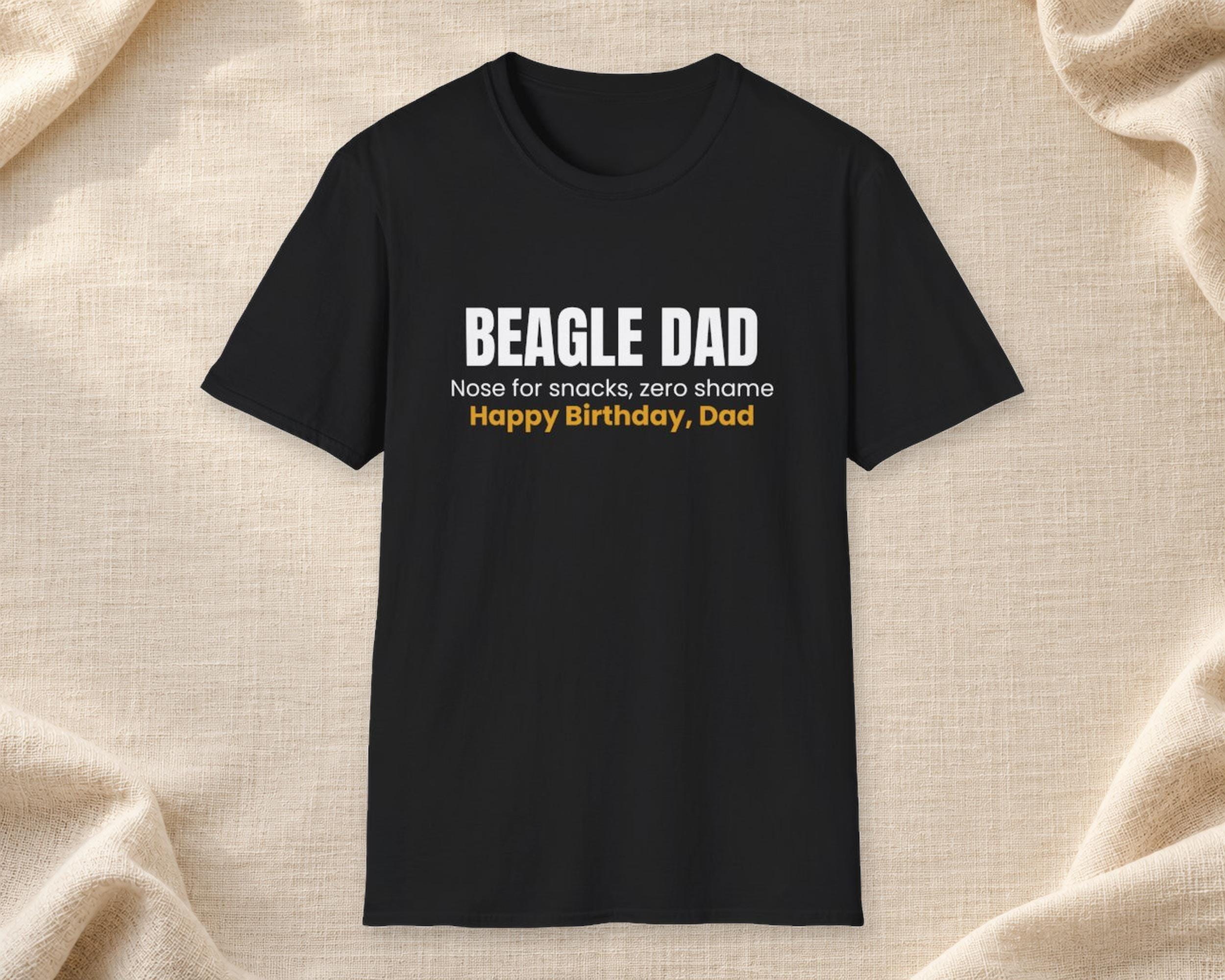 Beagle Dad Birthday Tee photo 1