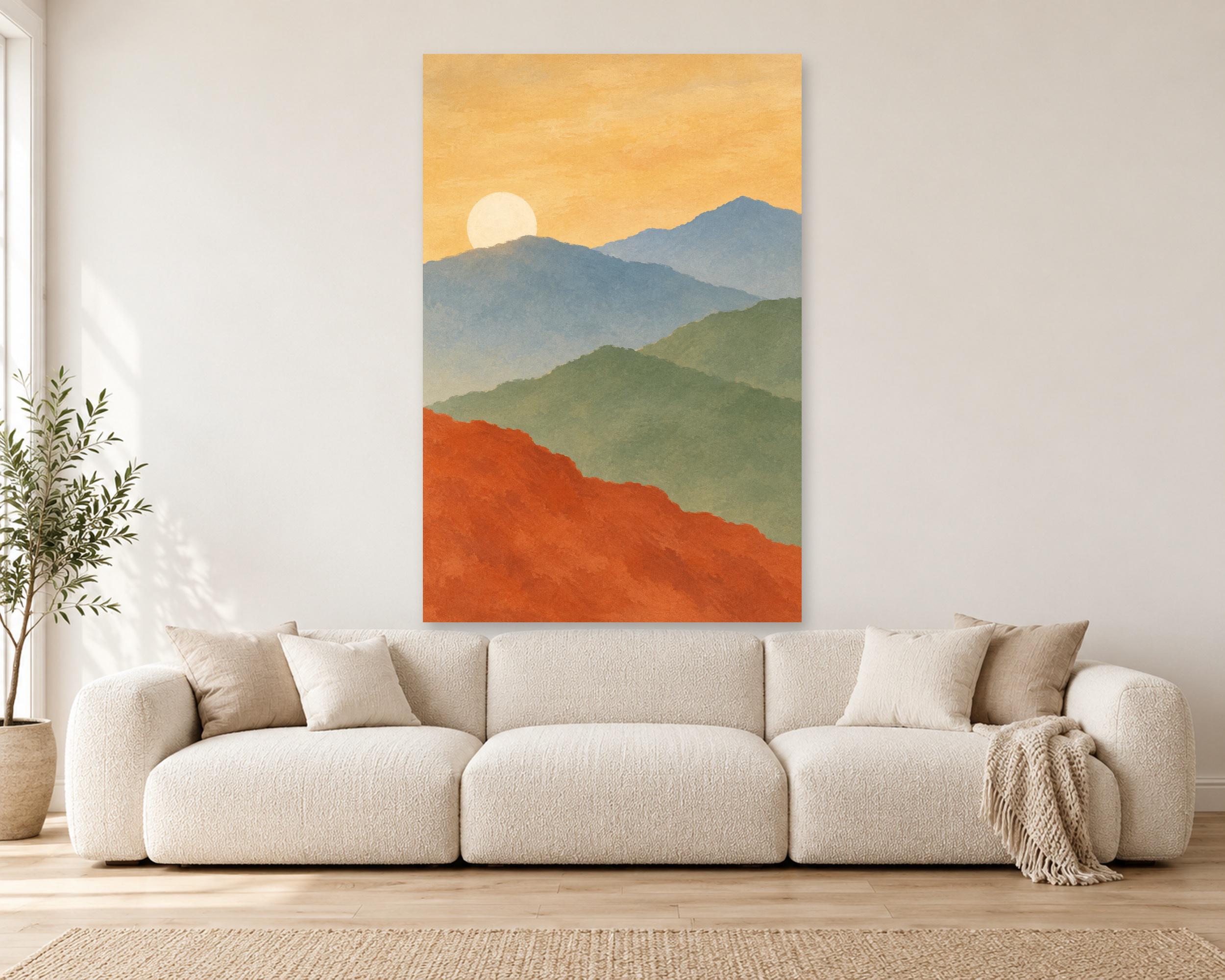Layered Ridge Sunrise Poster photo 1