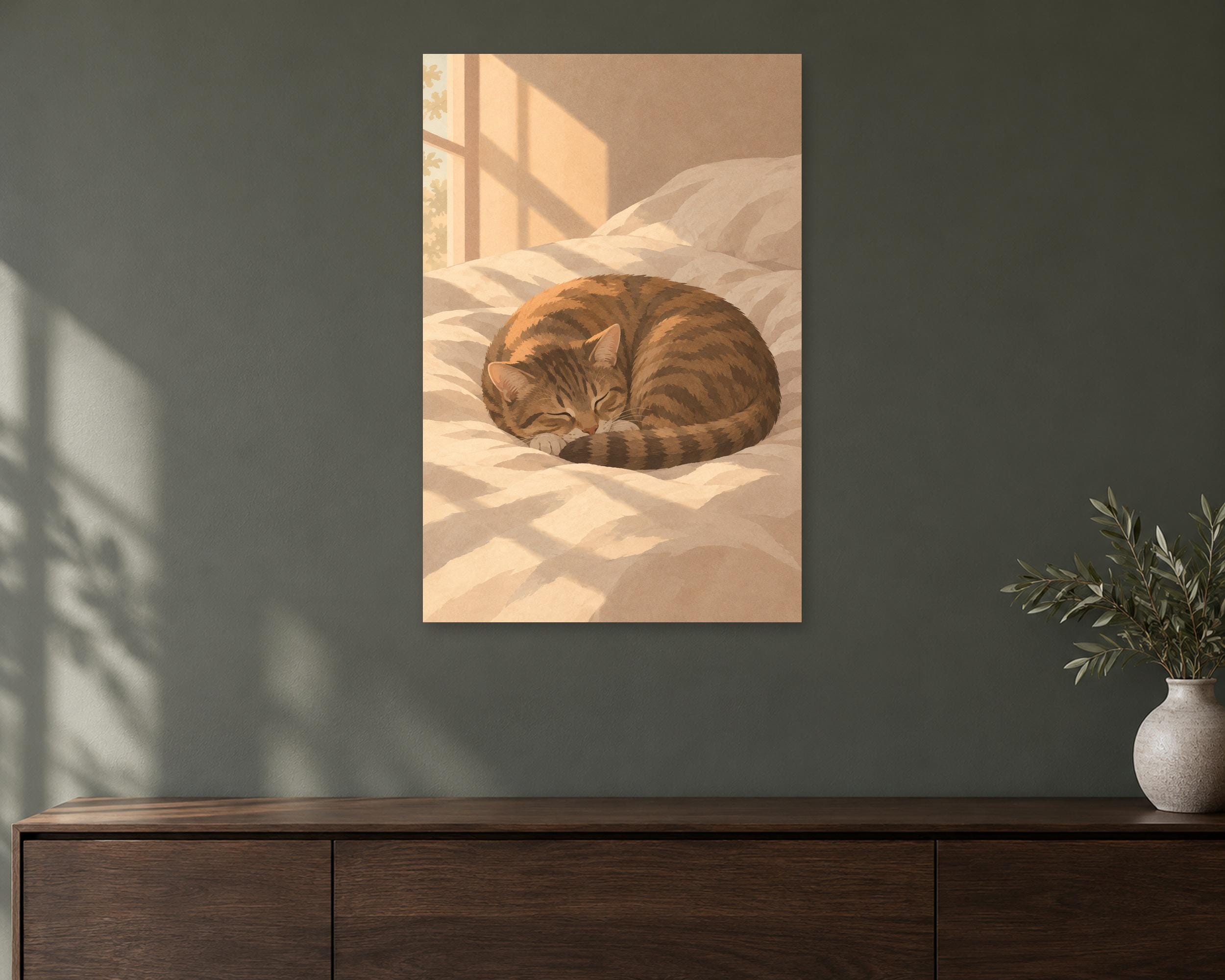 Morning Tabby on Linen photo 1