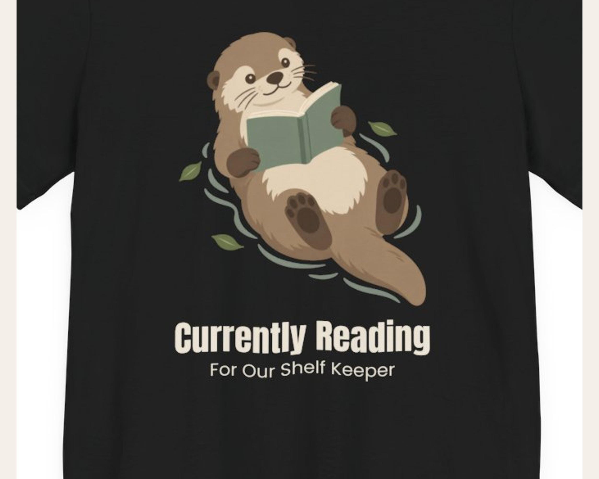 Otter Reading Tee for Librarians photo 3
