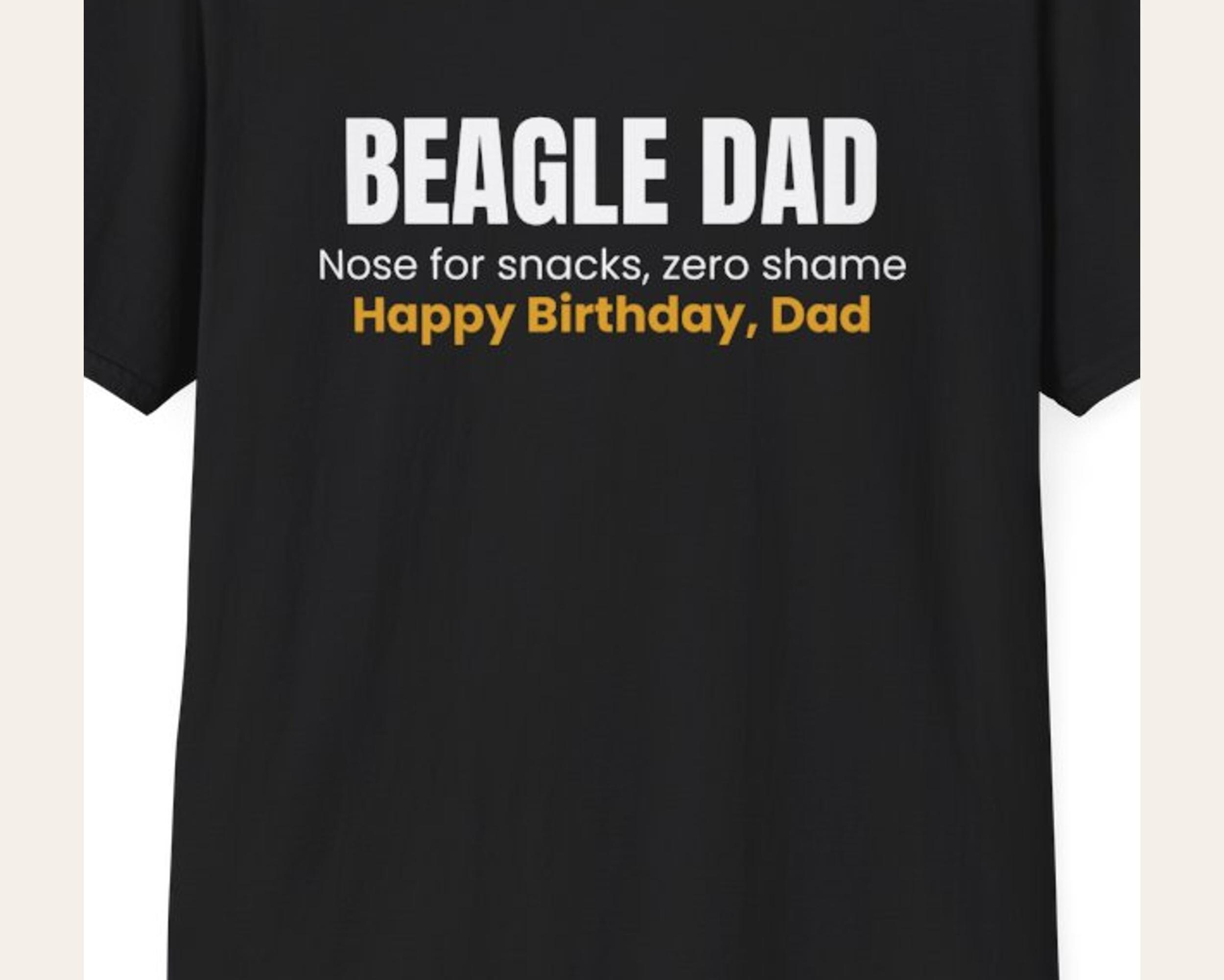 Beagle Dad Birthday Tee photo 3