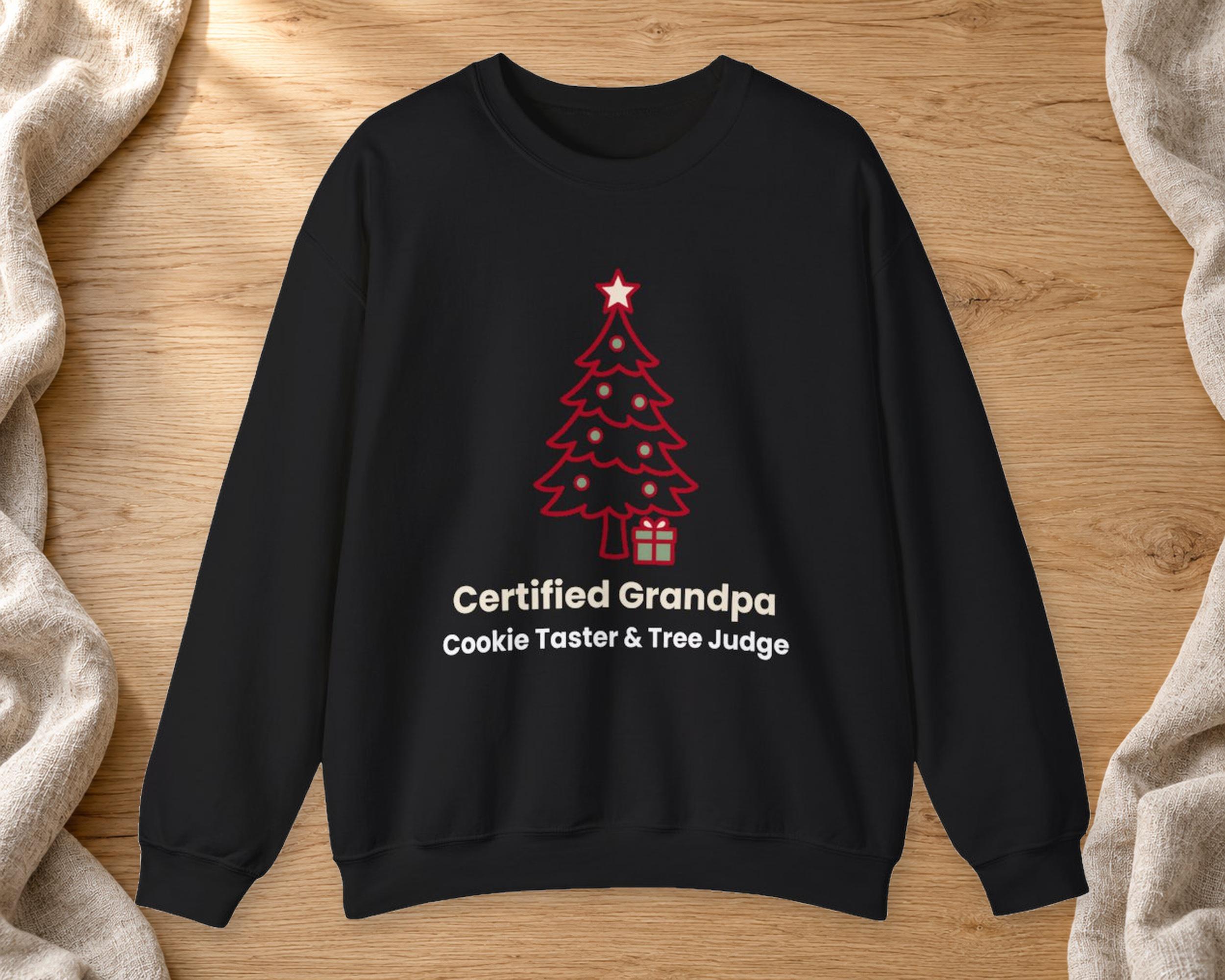 Certified Grandpa Christmas Sweatshirt photo 2