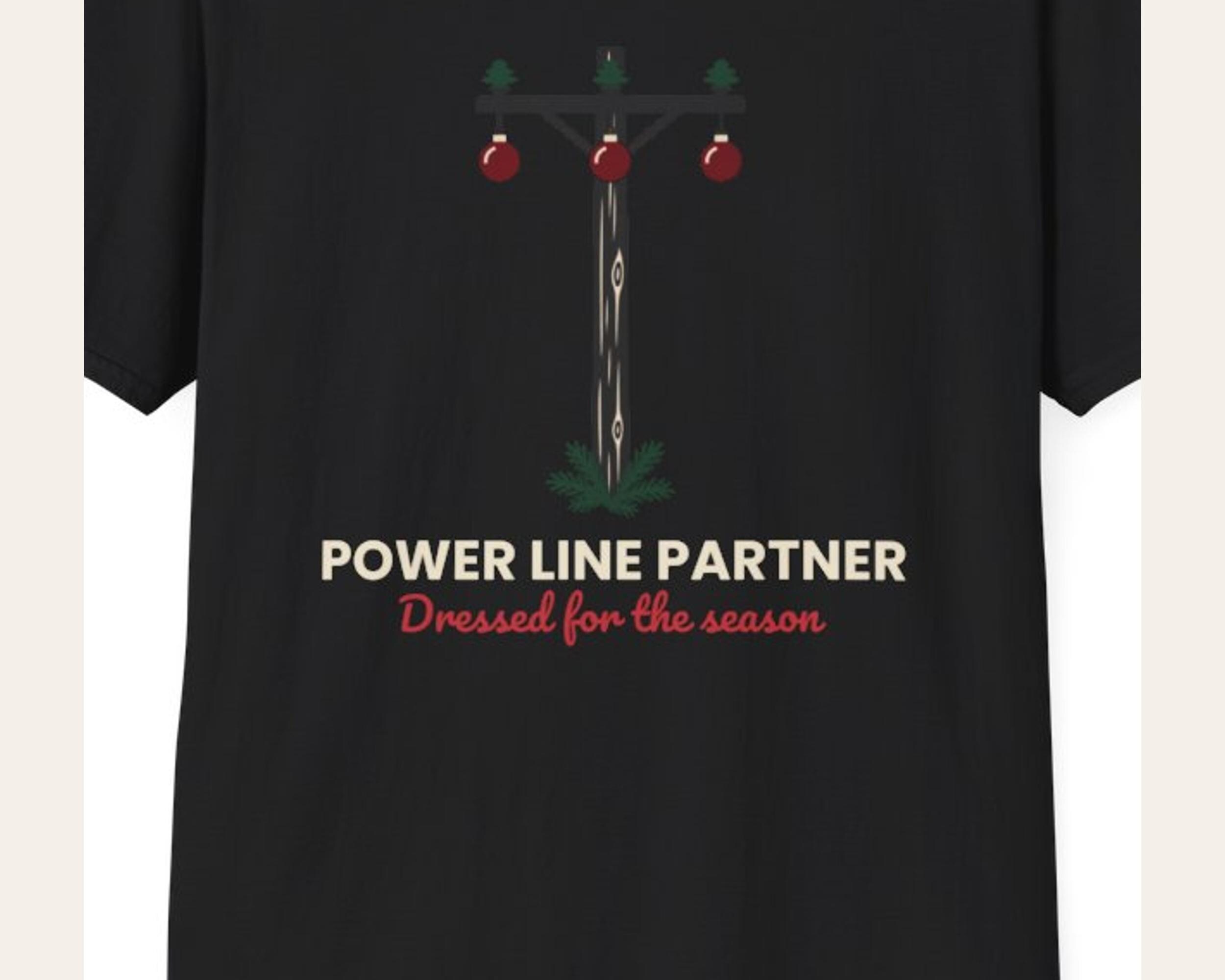 Power Line Partner Holiday Shirt Shirt photo 3