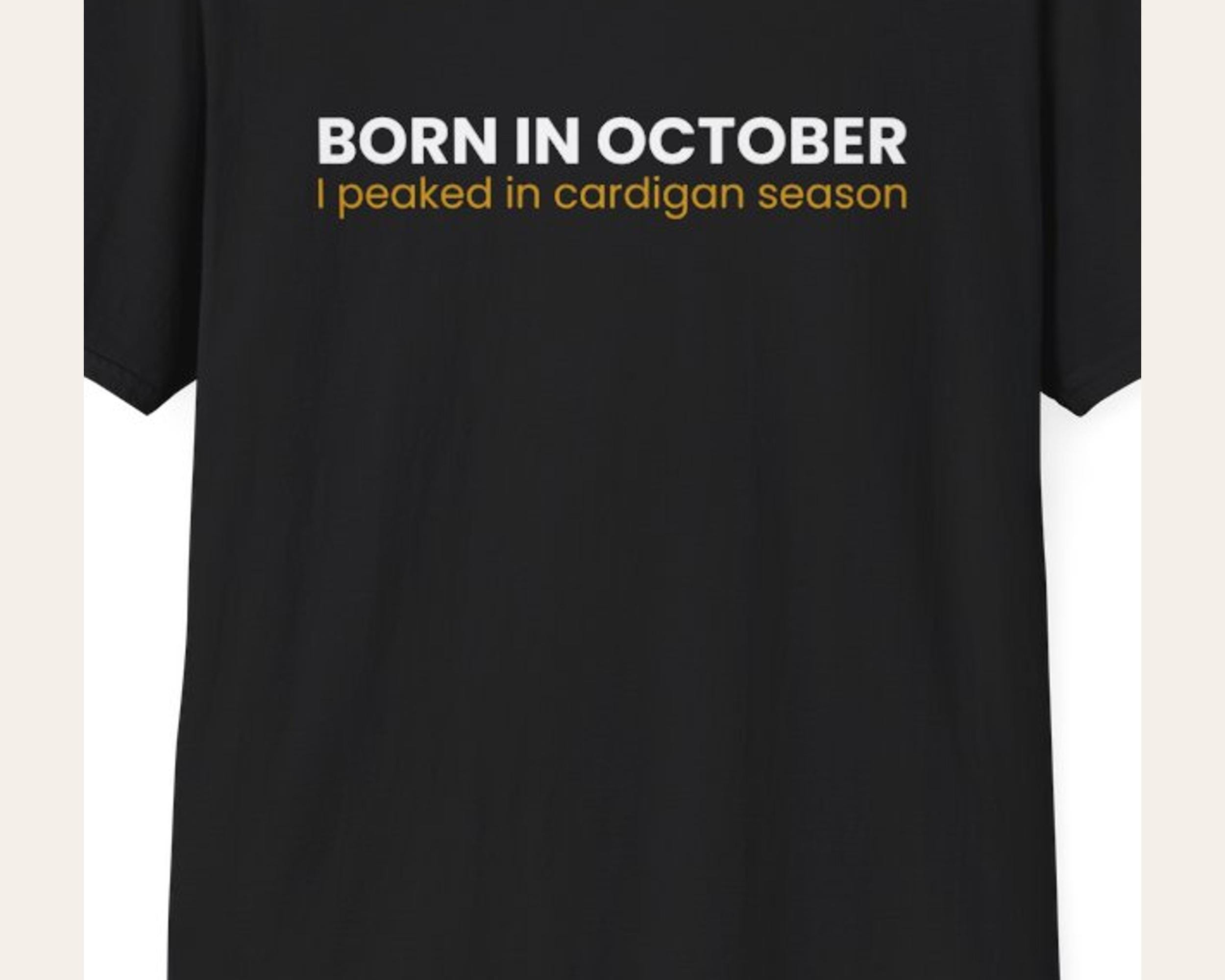 Born in October Lettering Tee photo 3