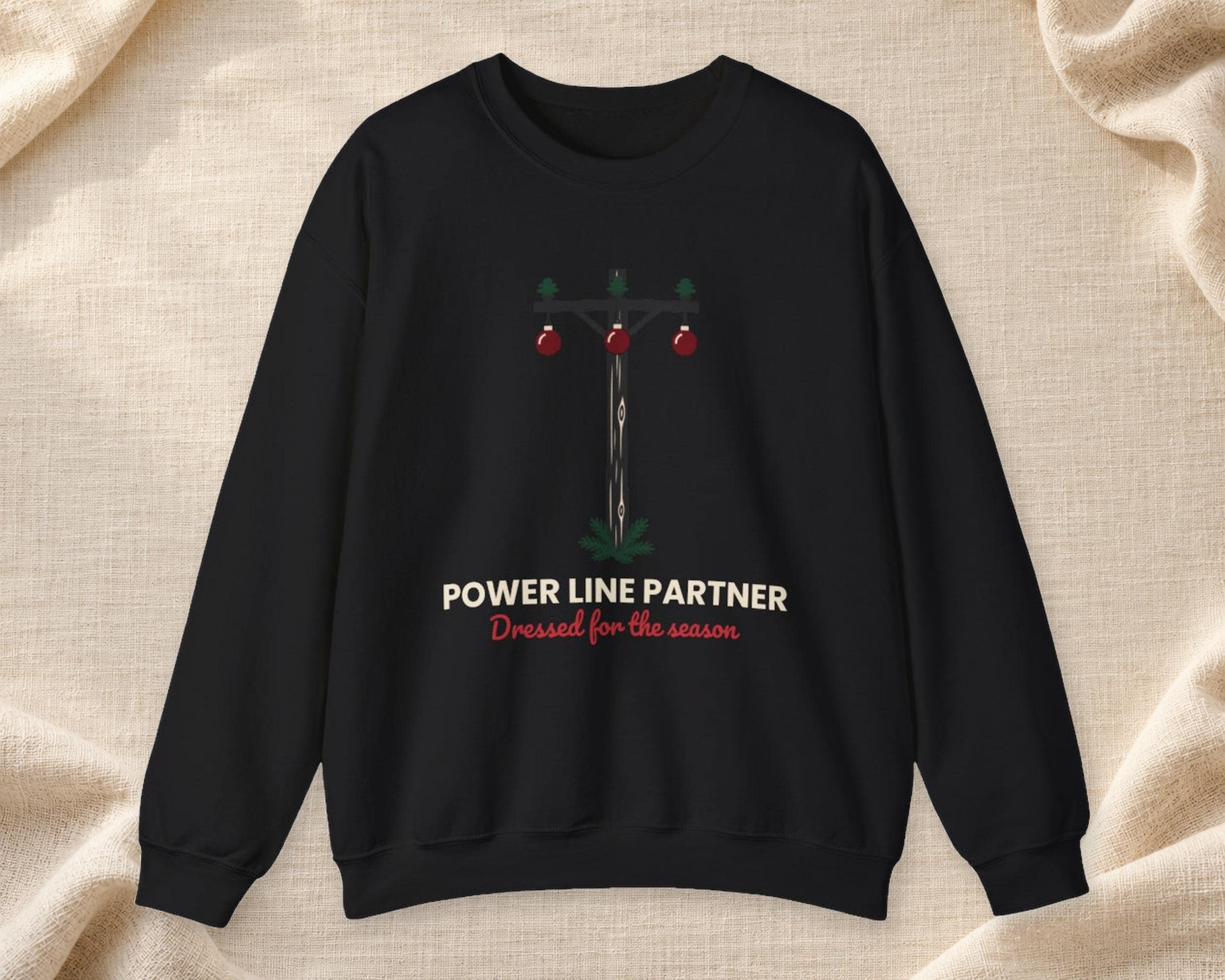 Power Line Partner Holiday Crewneck Sweatshirt photo 1