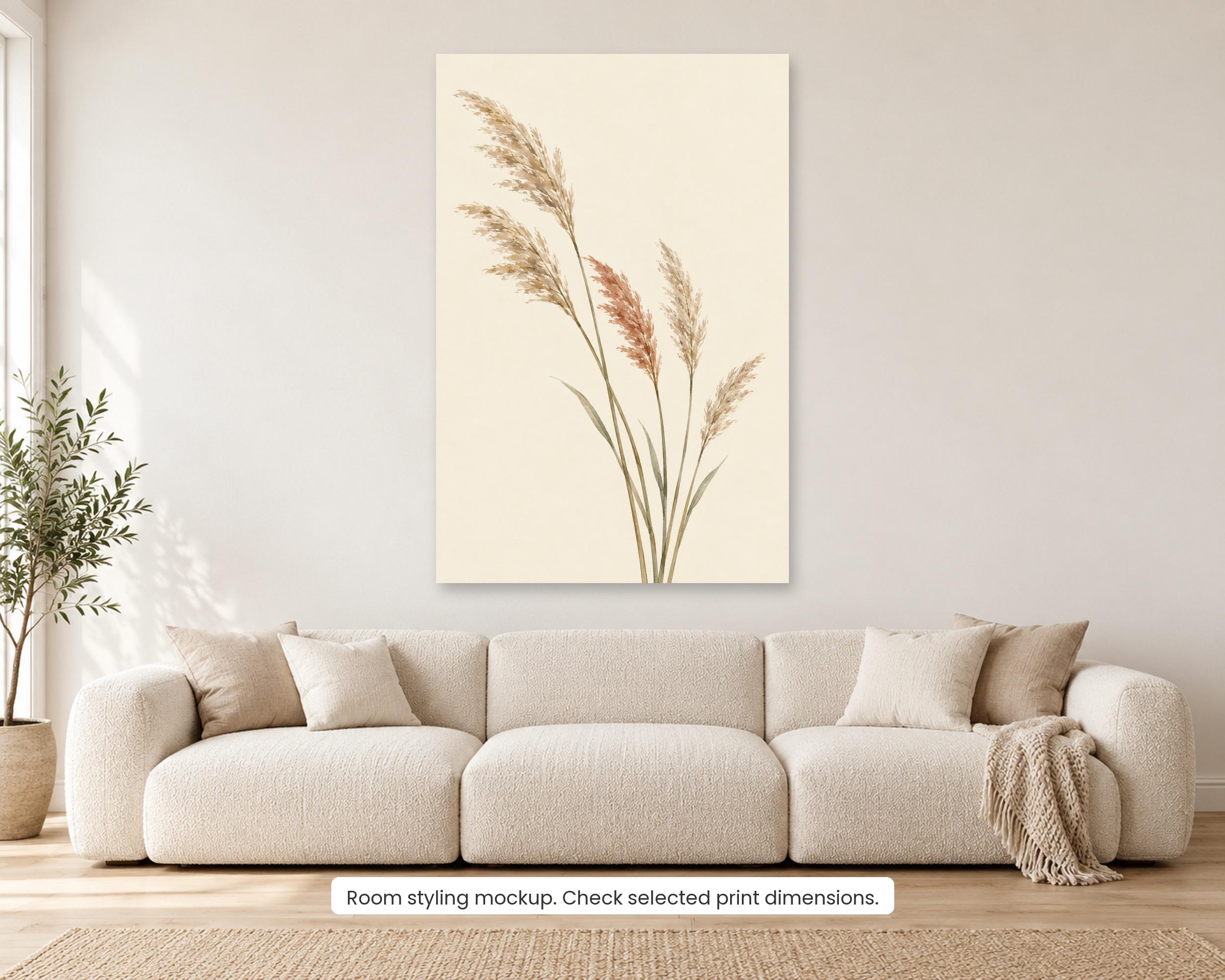 Oat Grass Vertical Canvas photo 2