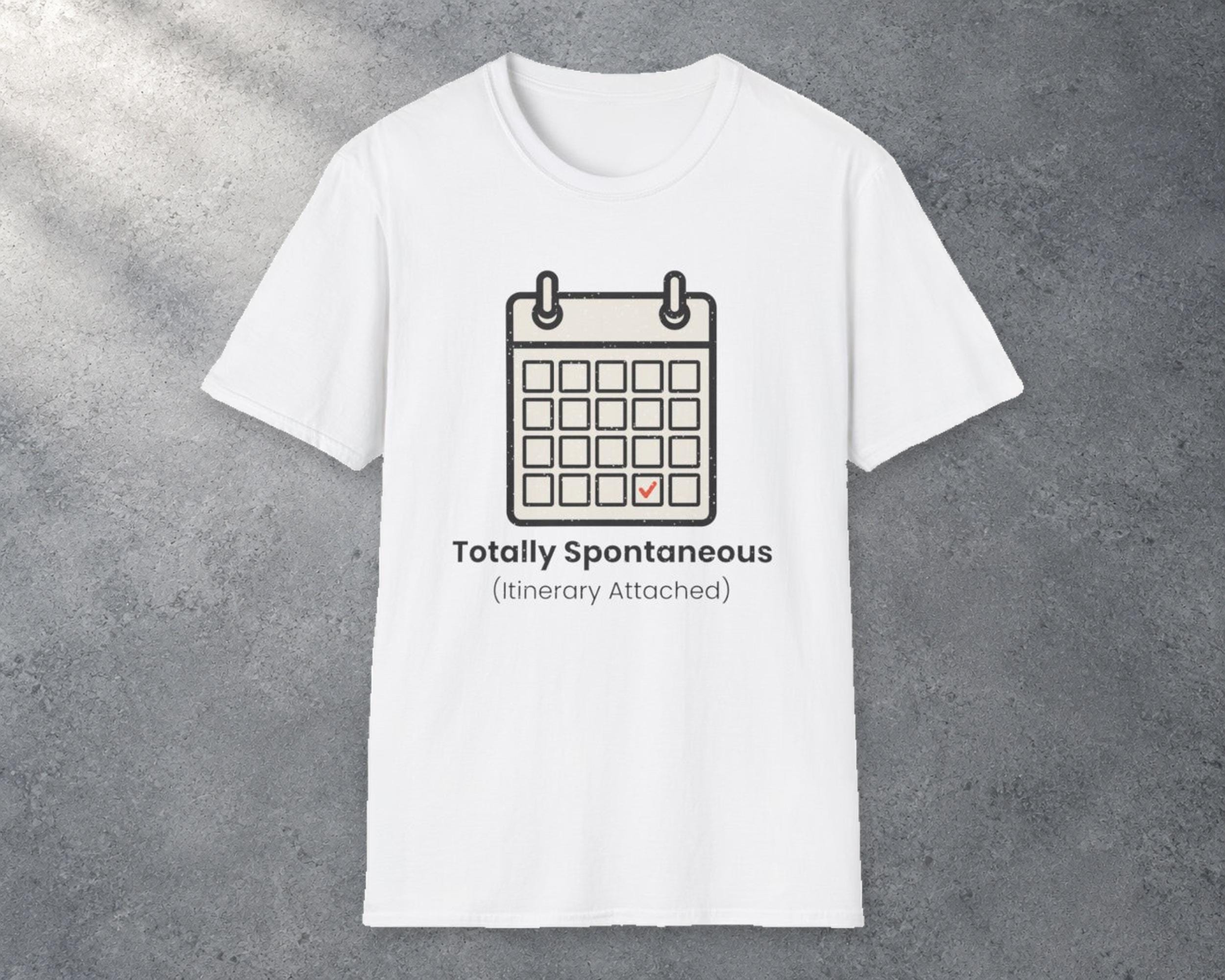 Totally Spontaneous Itinerary Tee photo 1