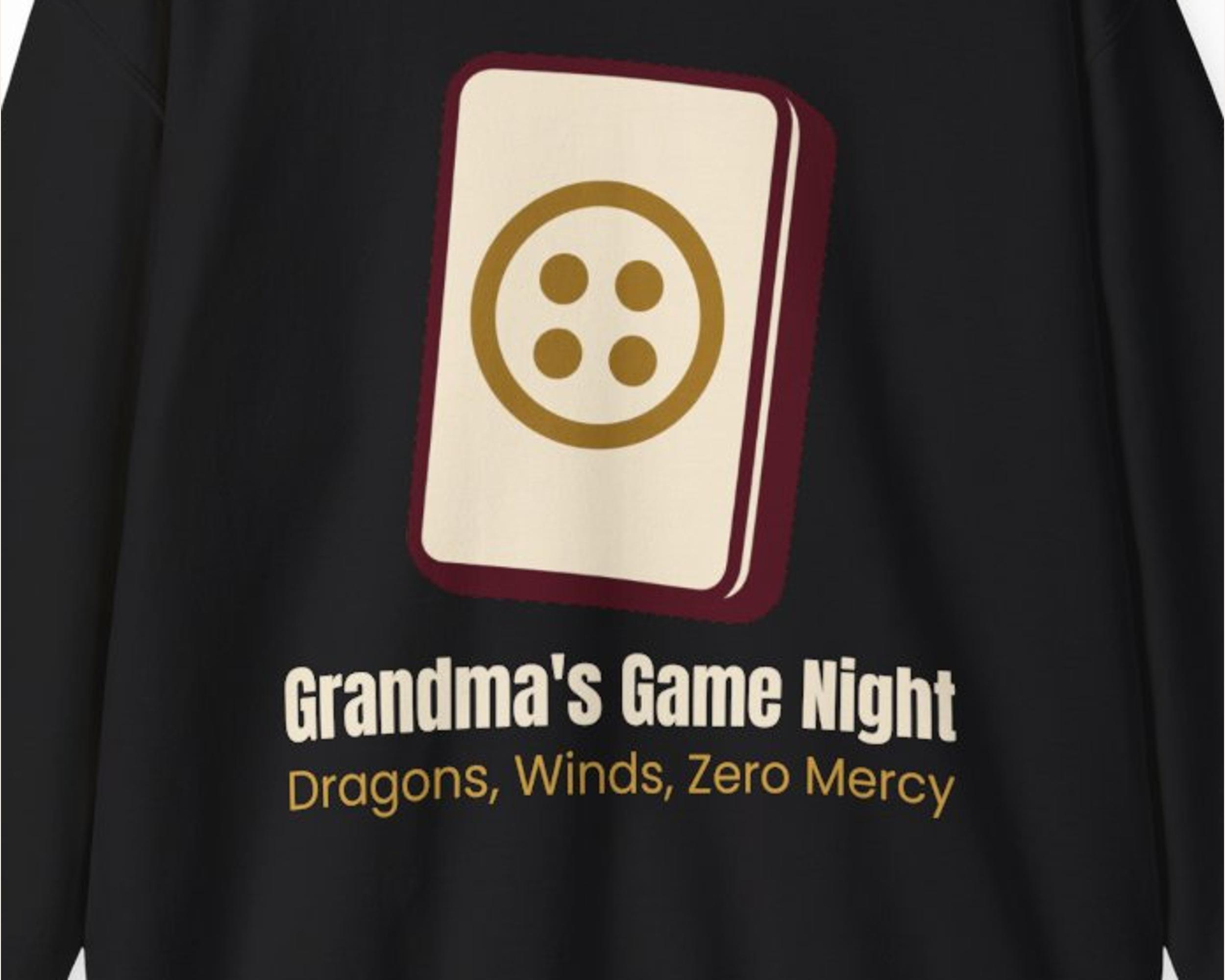Grandma's Game Night Mahjong Sweatshirt photo 3