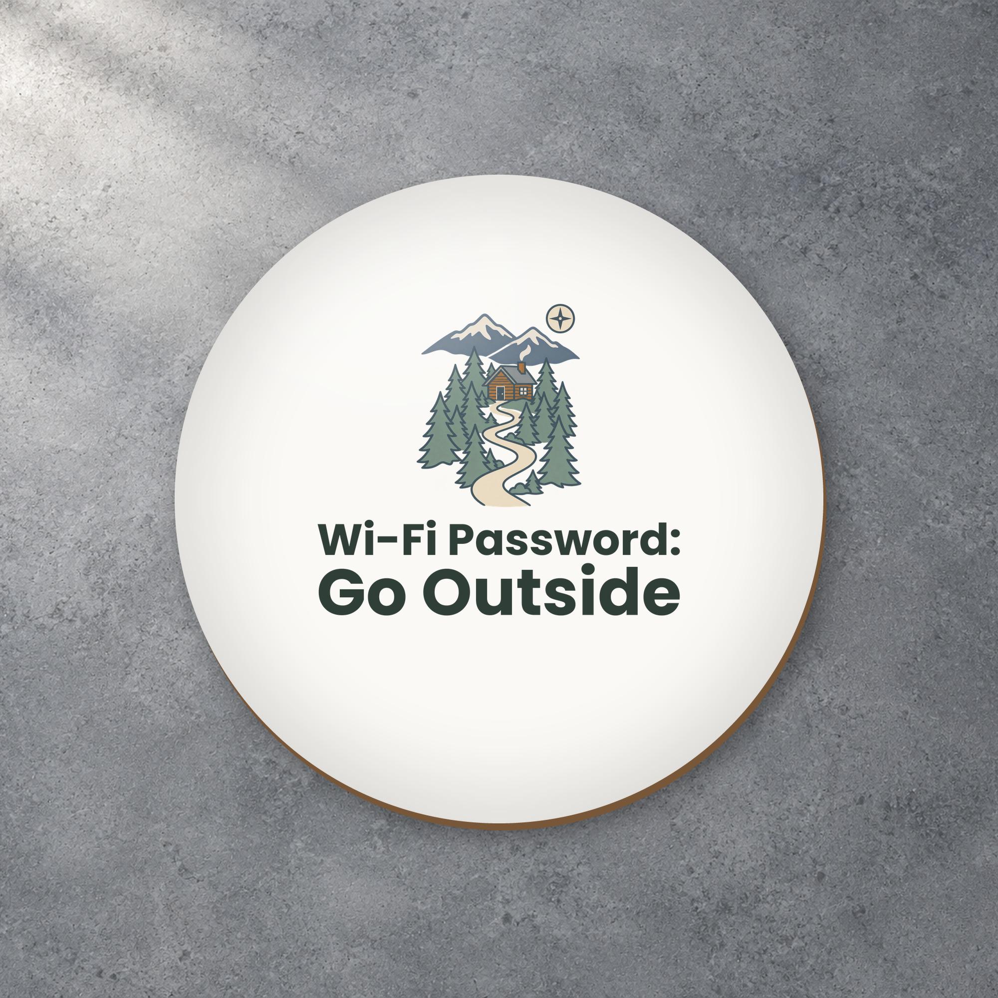Wi-Fi Password Trail Map Coaster photo 2