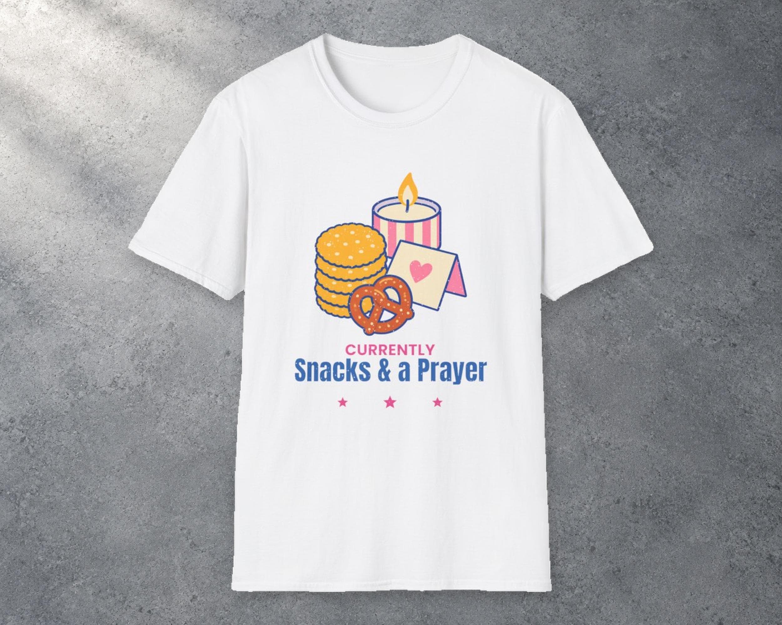 Currently Snacks and a Prayer Tee photo 1