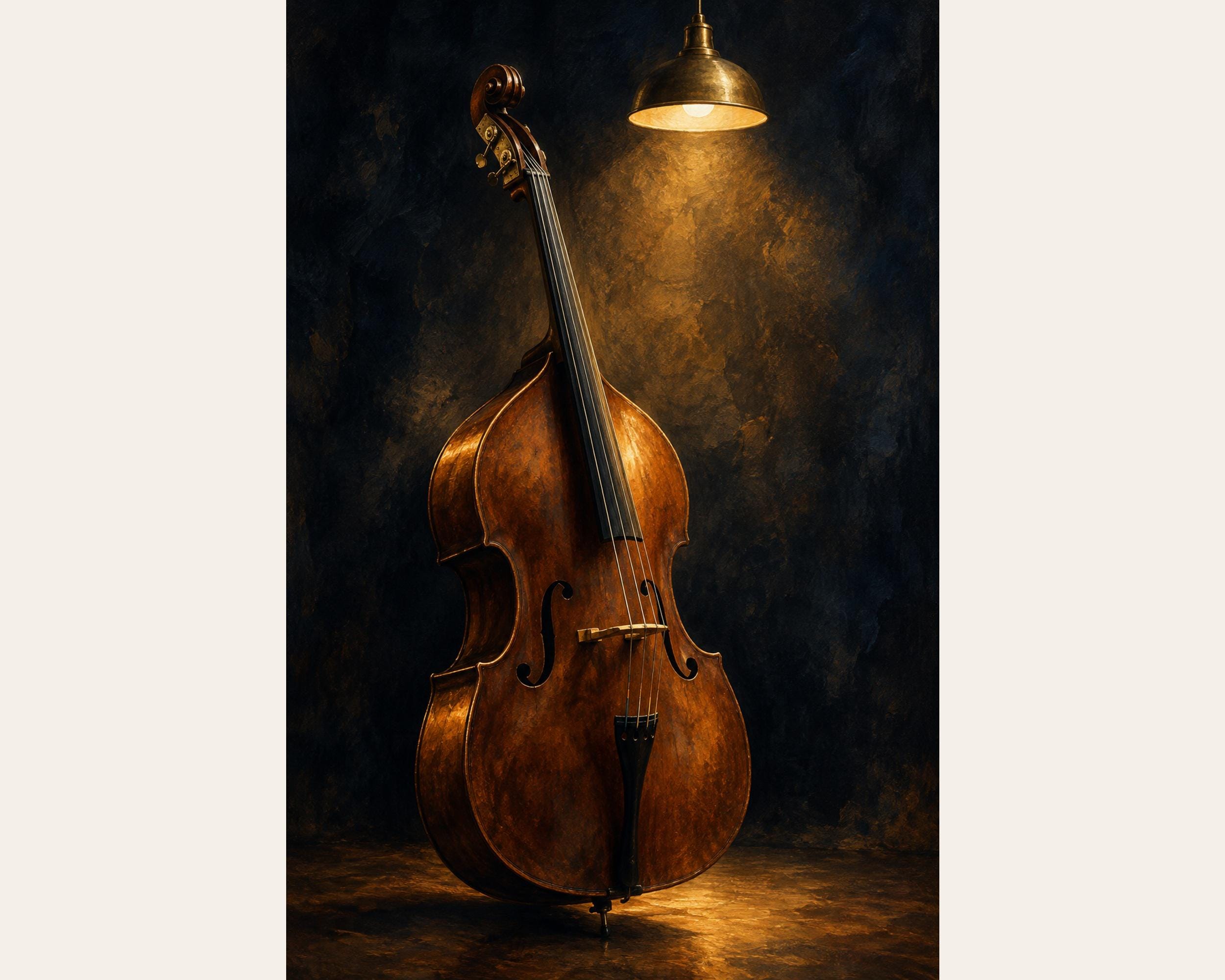 Solo Upright Bass in Lamplight photo 4