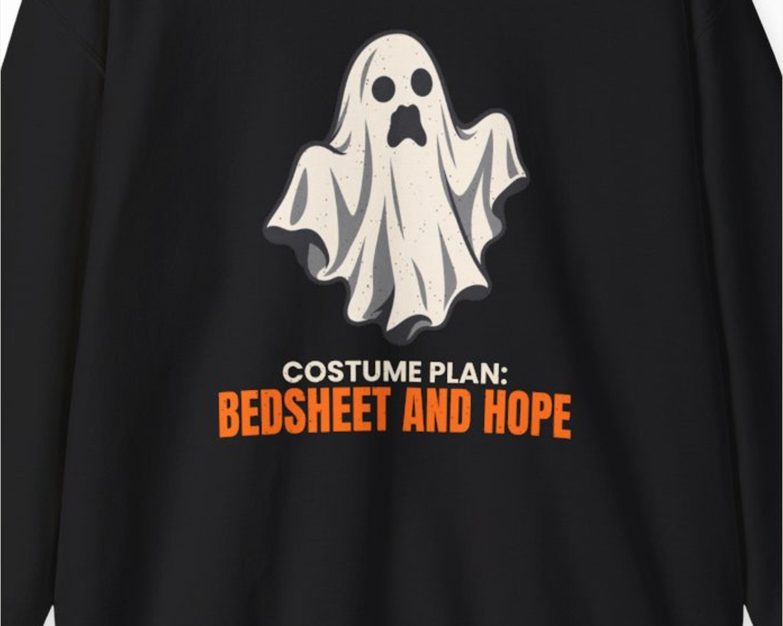 Bedsheet Ghost Costume Sweatshirt photo 3