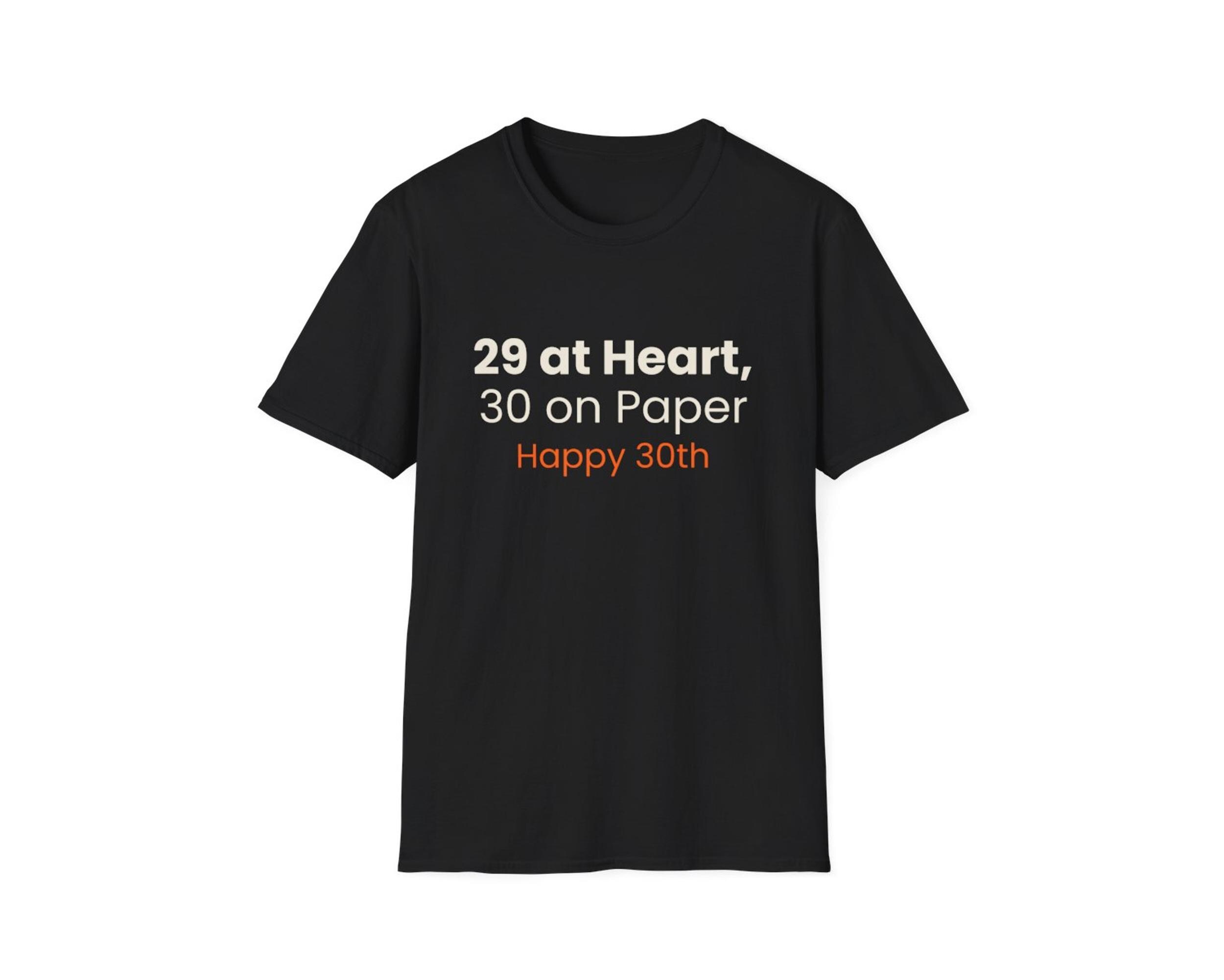 29 at Heart 30 on Paper Birthday Tee photo 4