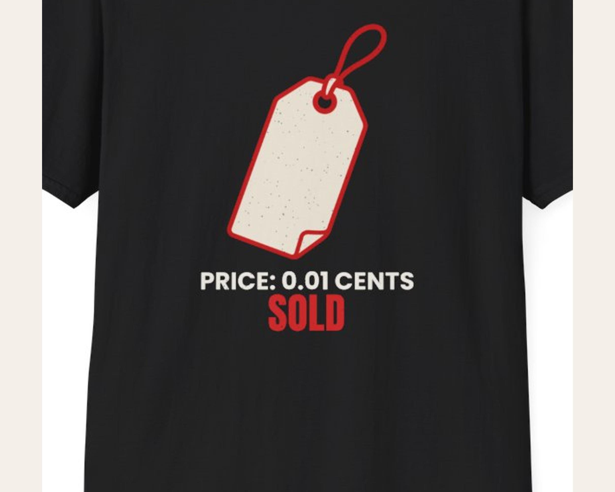 Price Tag Ad Hater Tee photo 3