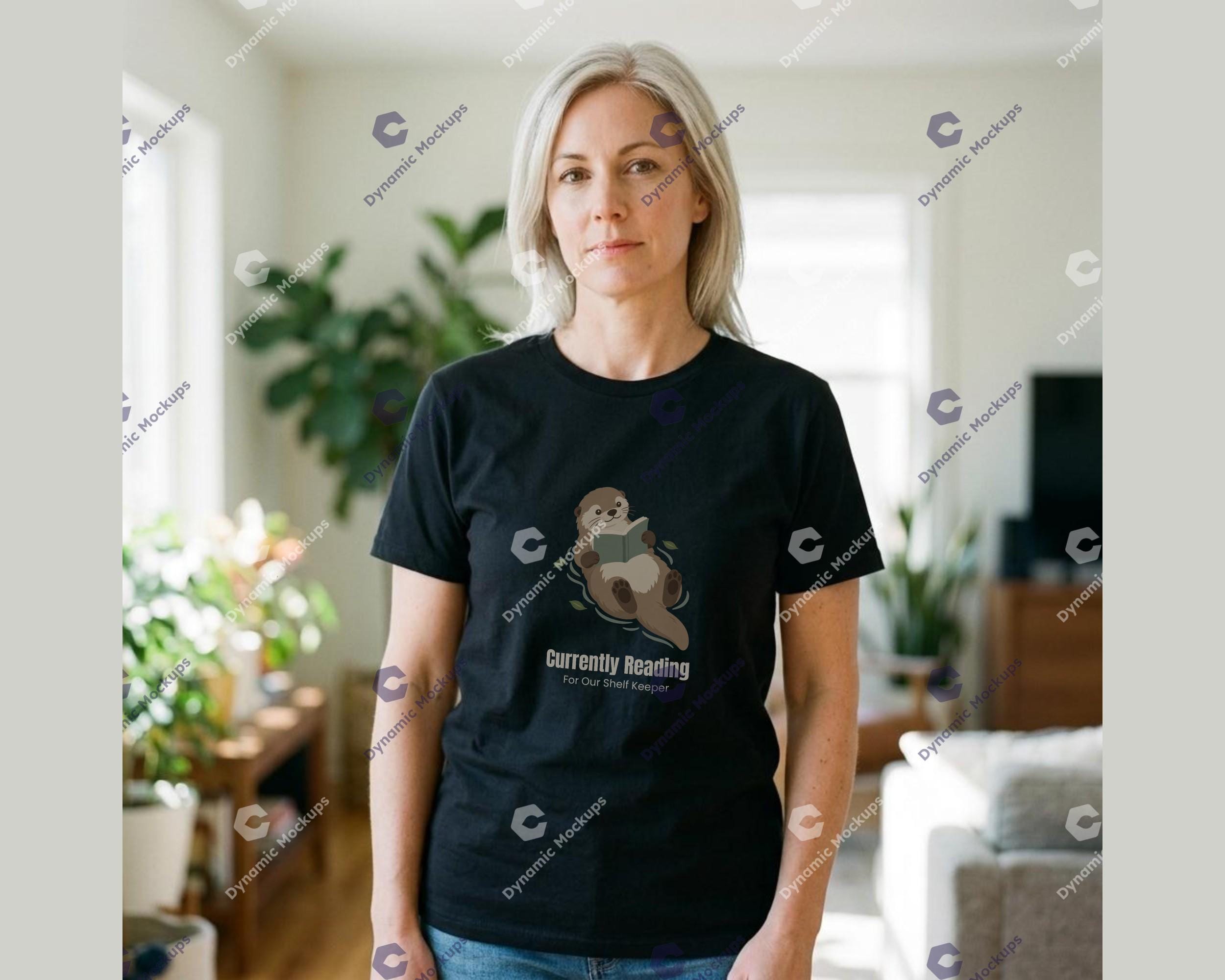 Otter Reading Tee for Librarians photo 1