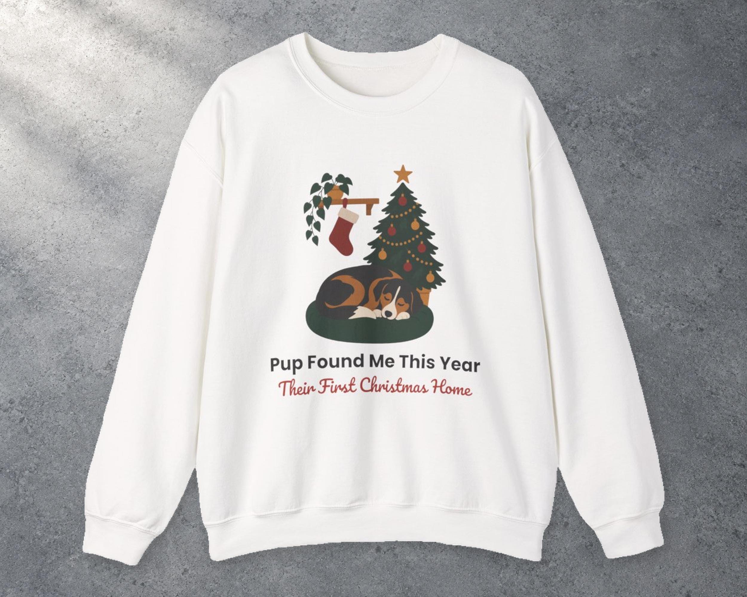 Rescue Dog Adopter Christmas Sweatshirt photo 1