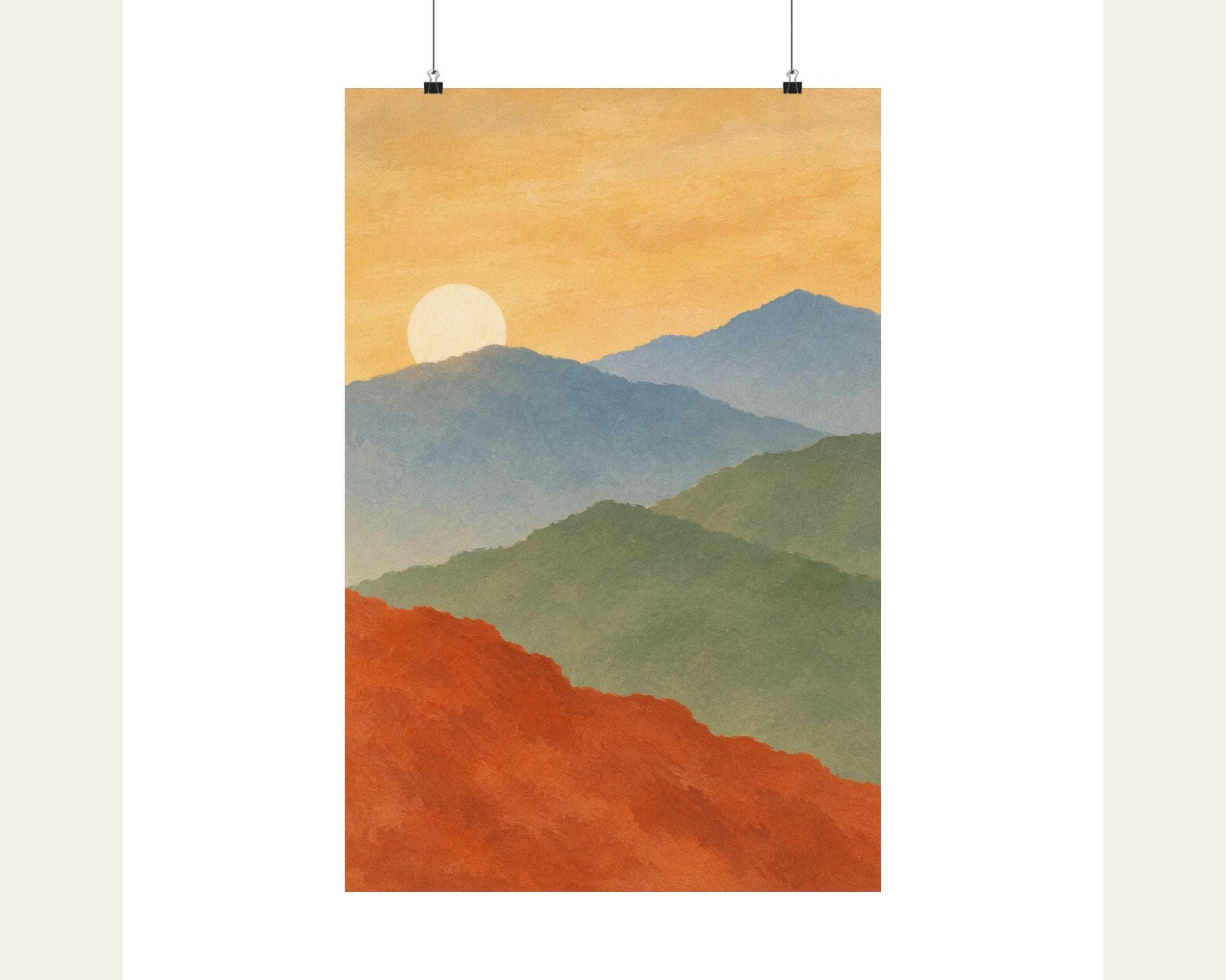 Layered Ridge Sunrise Poster photo 3