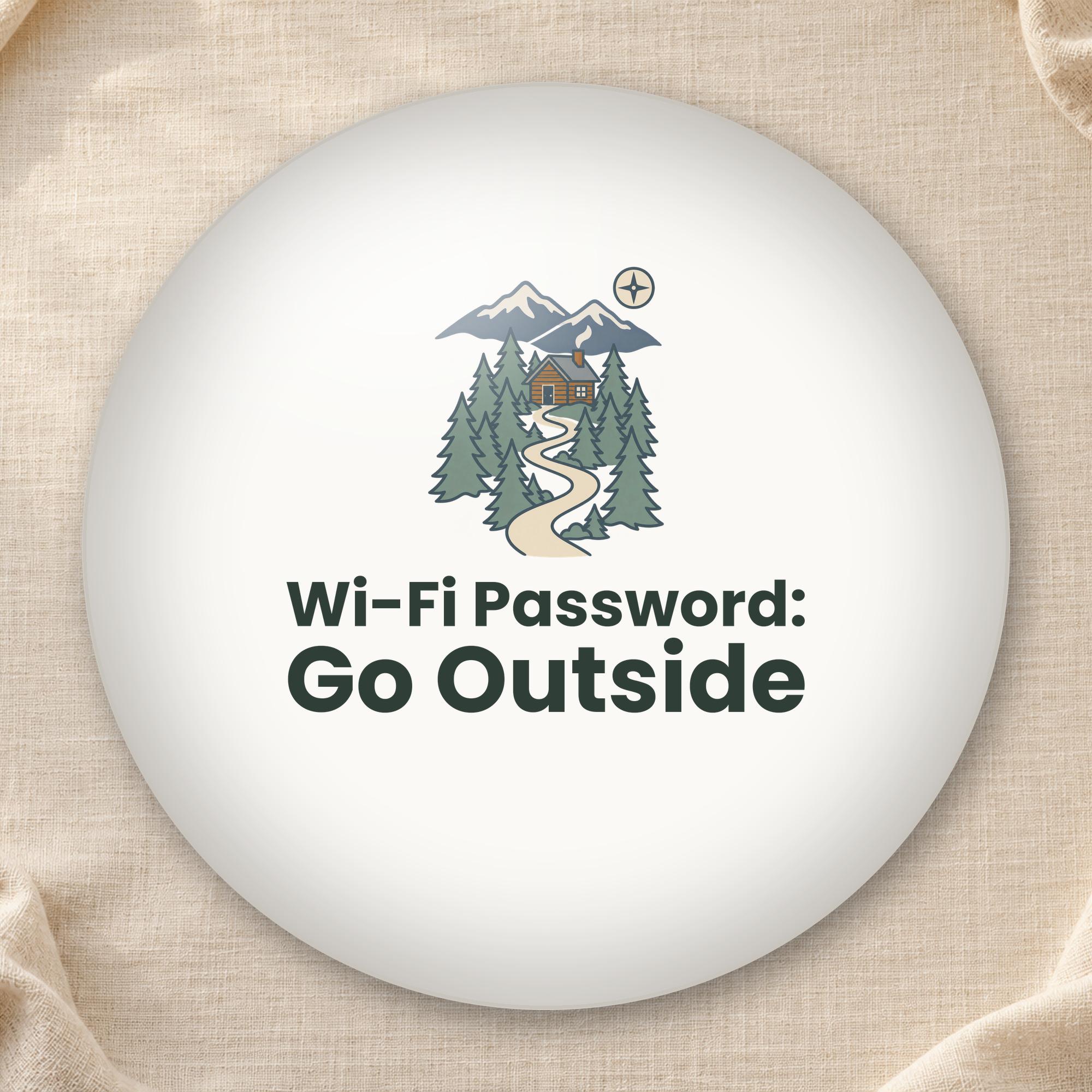 Wi-Fi Password Trail Map Coaster photo 3