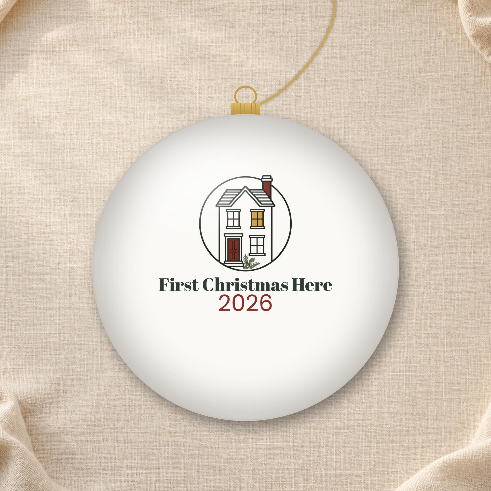First Christmas Here Townhouse Ornament photo 2
