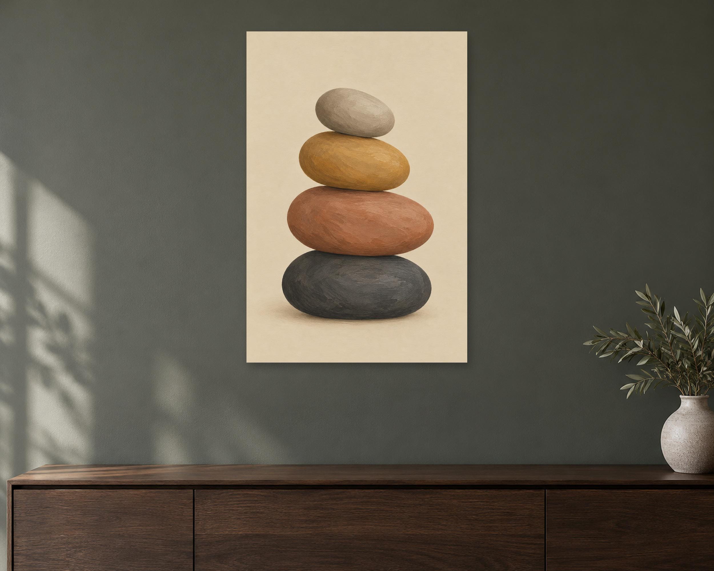 Stacked Stone Oat Canvas photo 1