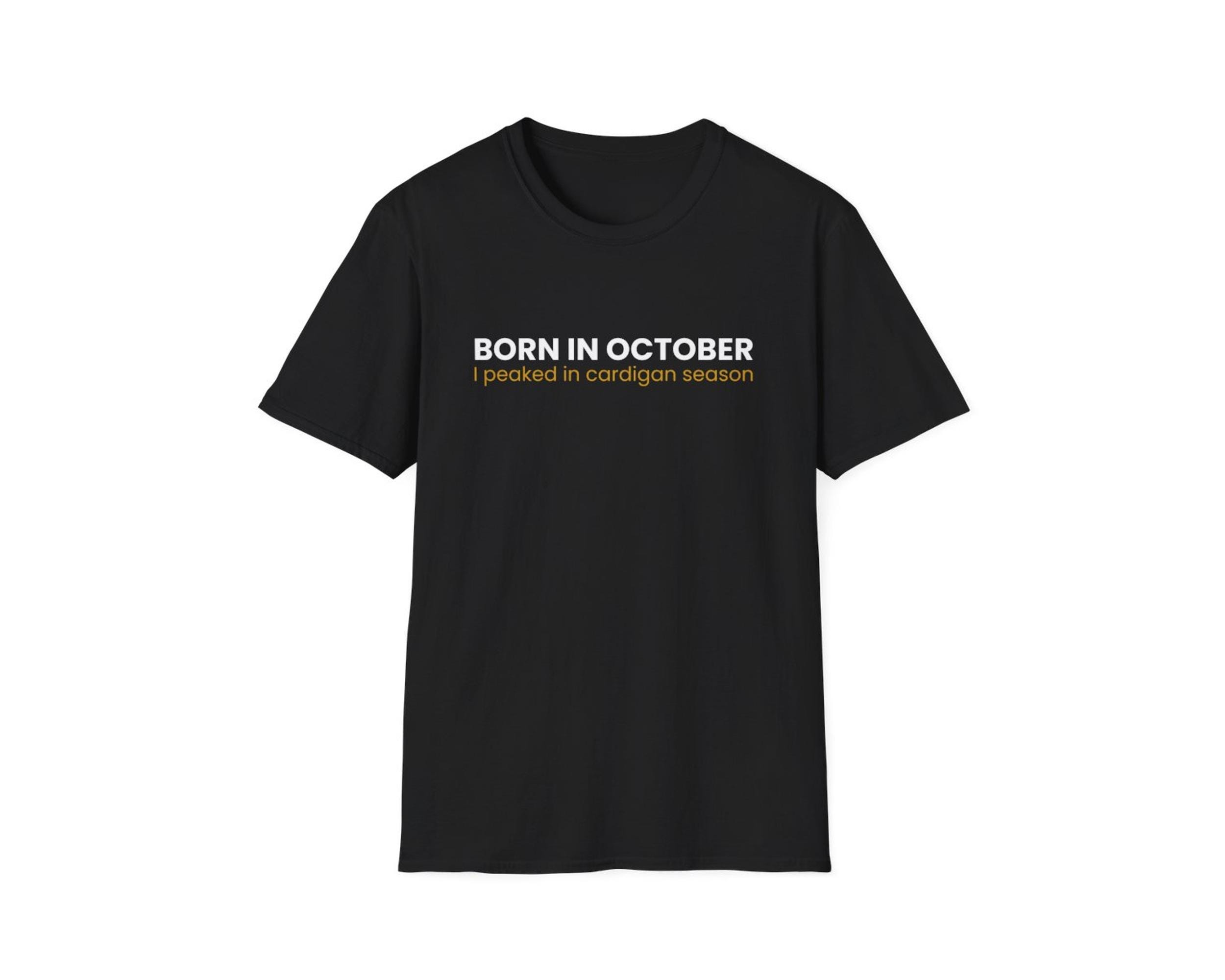 Born in October Lettering Tee photo 4