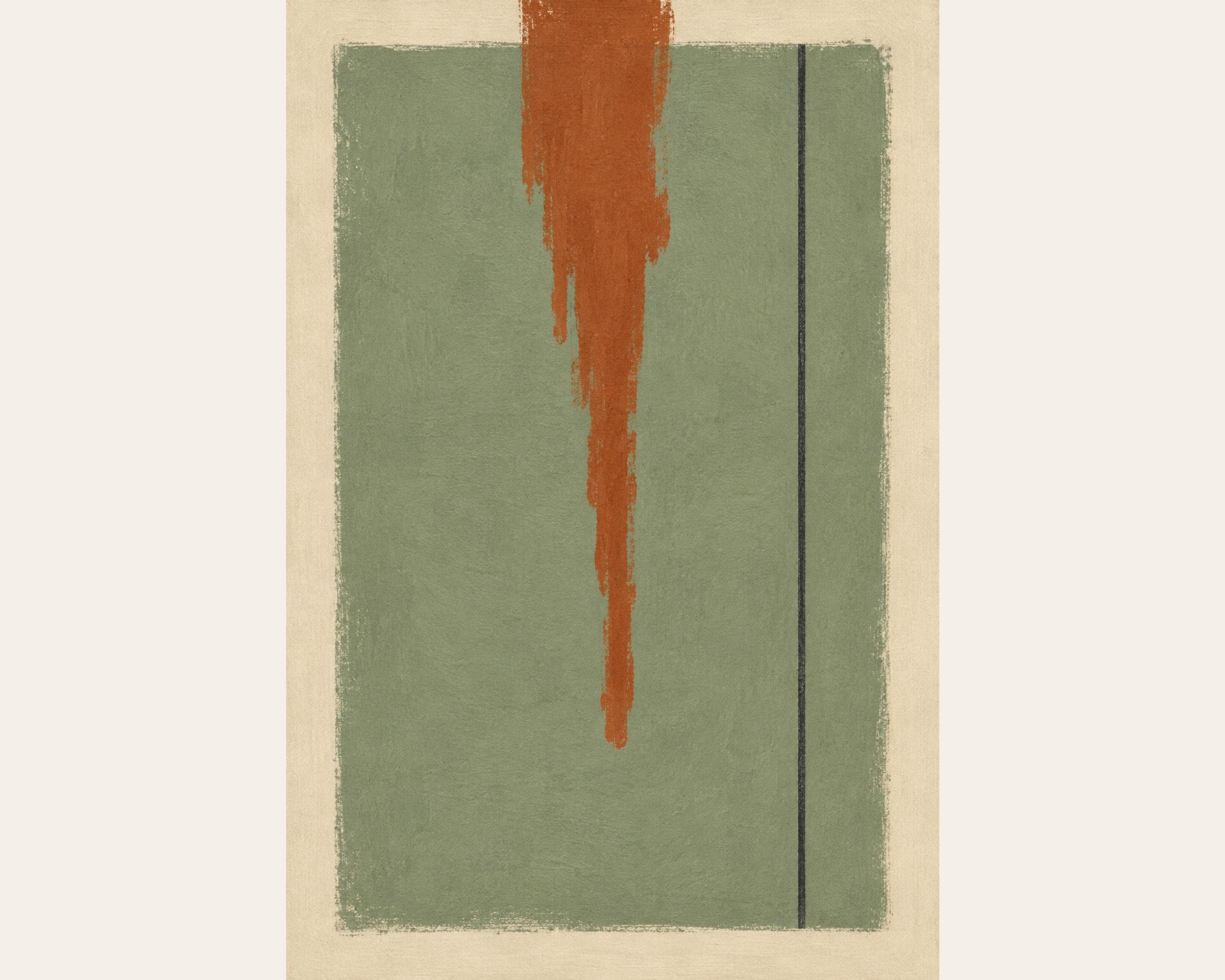 Terracotta Drip Vertical Canvas photo 4