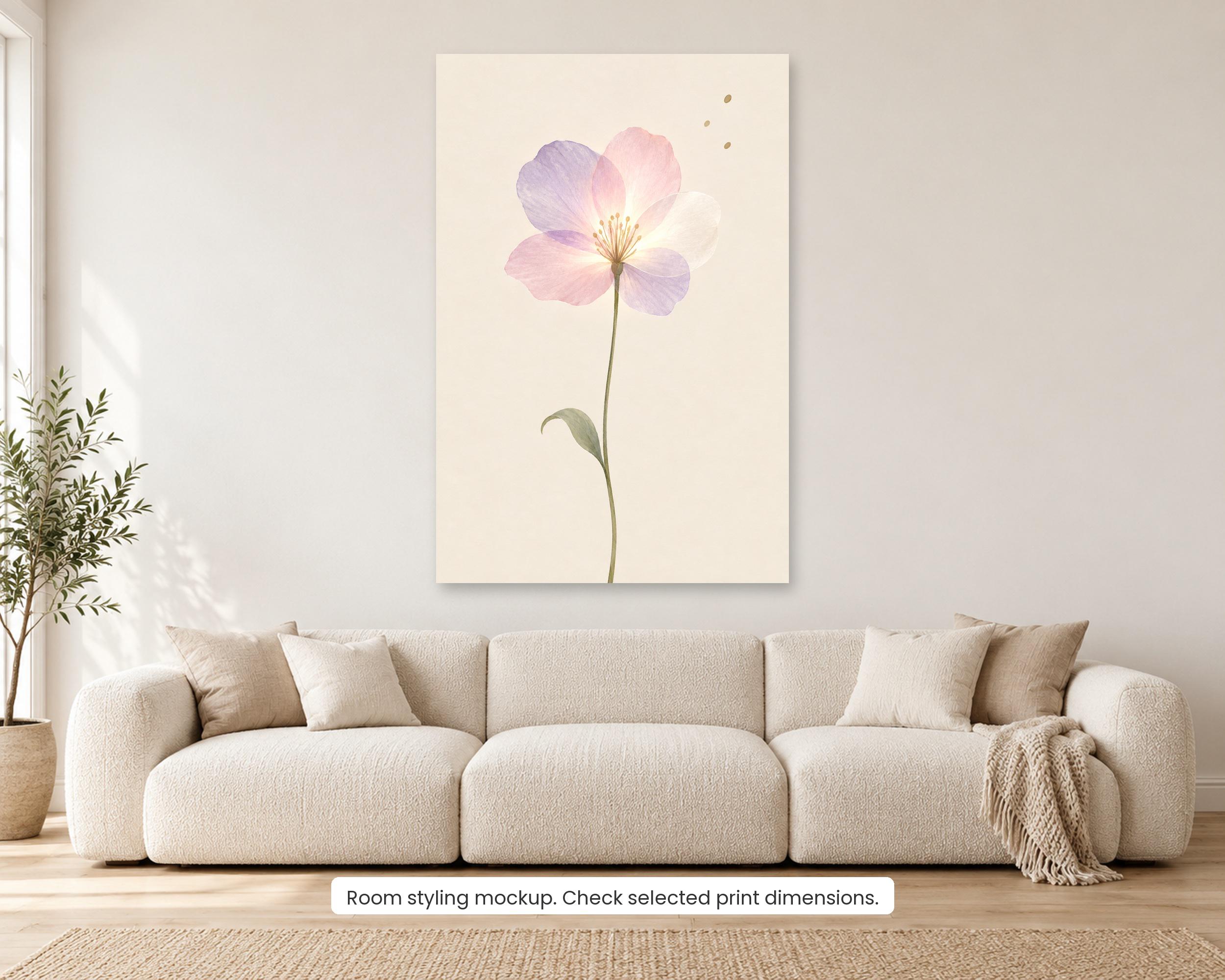 Lavender Single Stem Poster photo 2