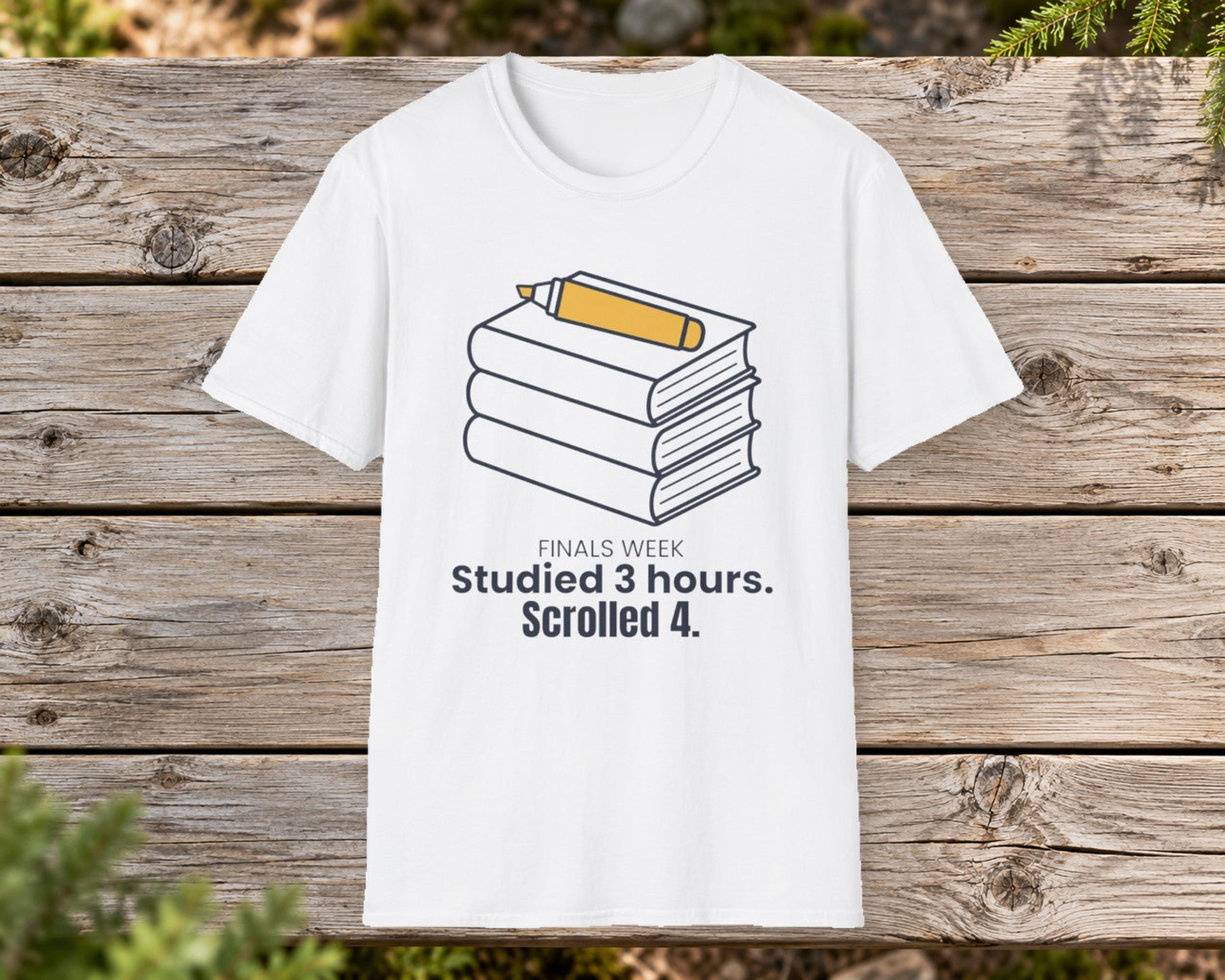 Finals Week Scroll Log Tee photo 2