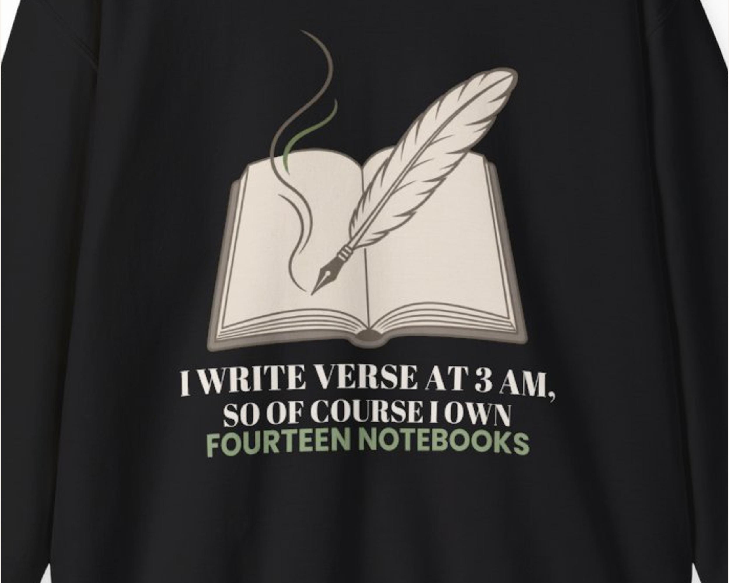 Verse at 3 AM Poet Sweatshirt photo 3