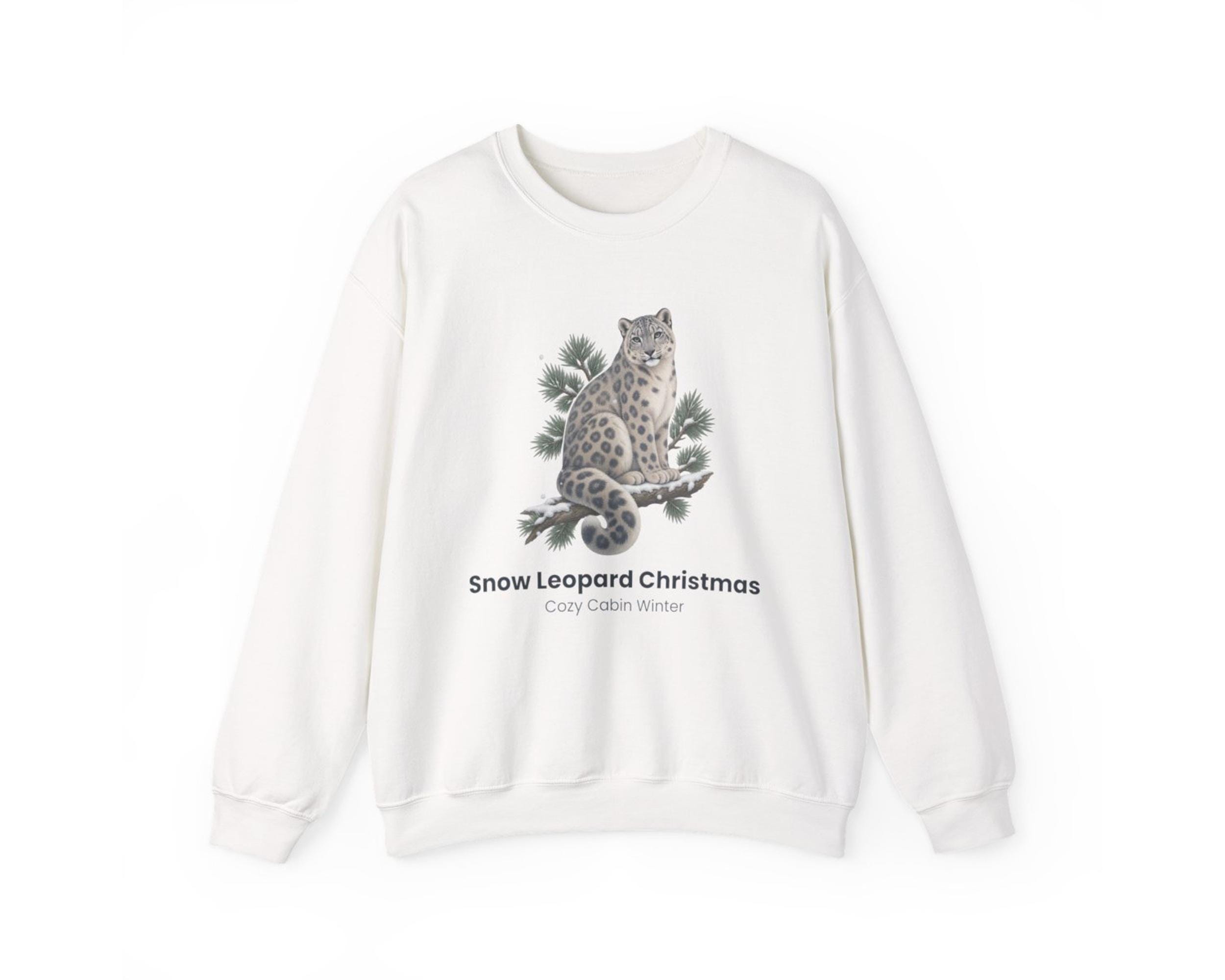 Snow Leopard Christmas Crewneck photo 4