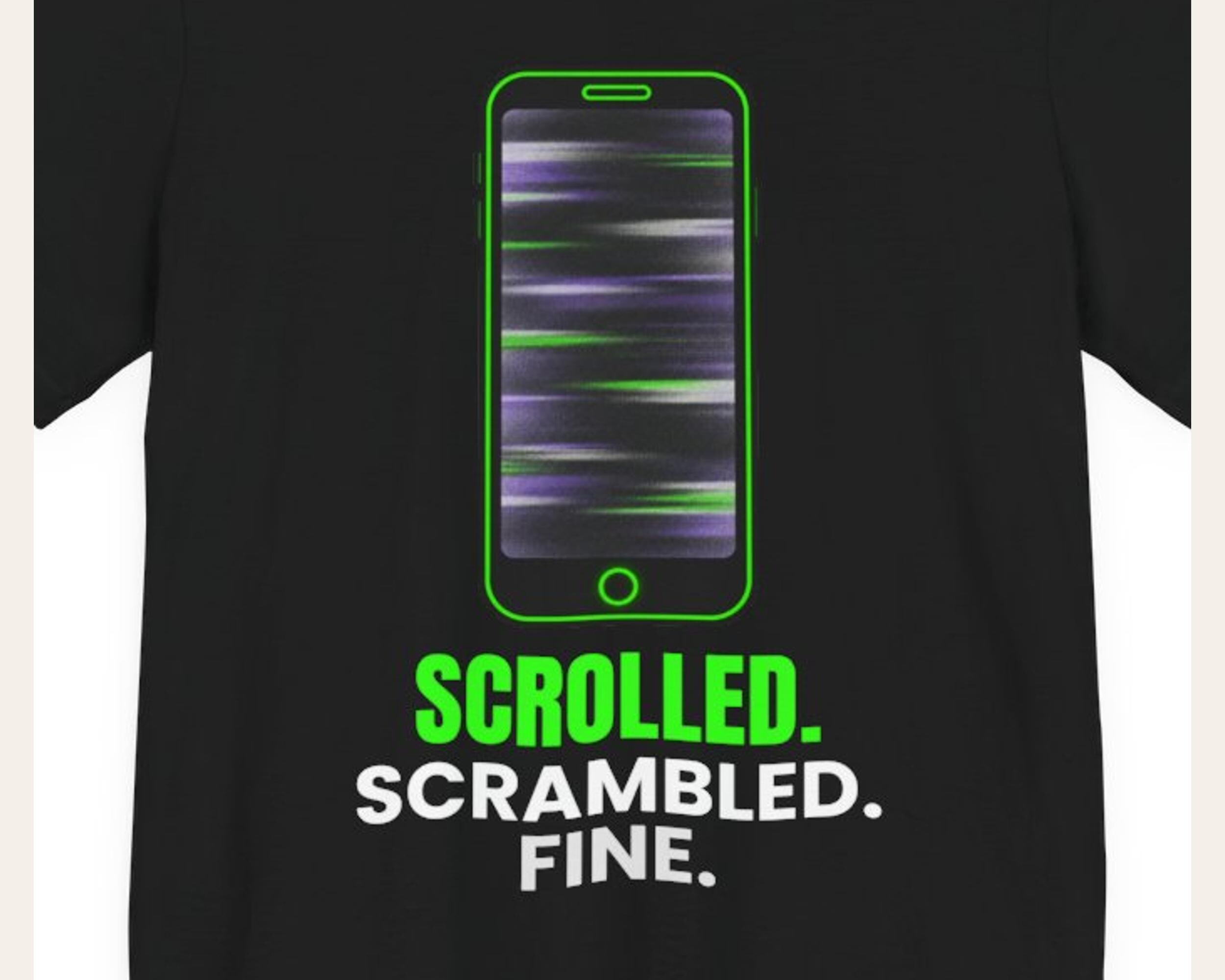 Scrolled Scrambled Fine Tee photo 3