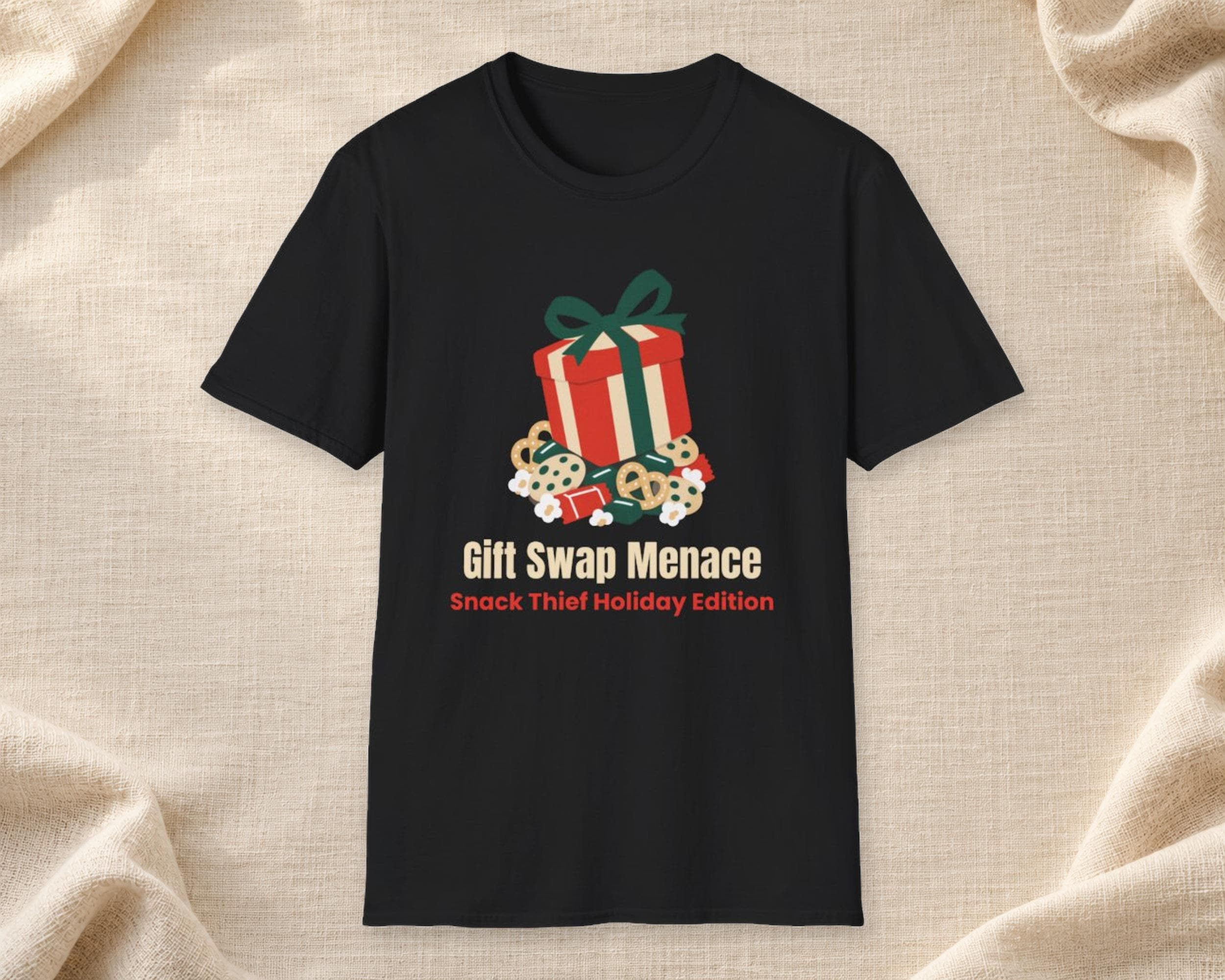 Gift Swap Menace Christmas Tee photo 2