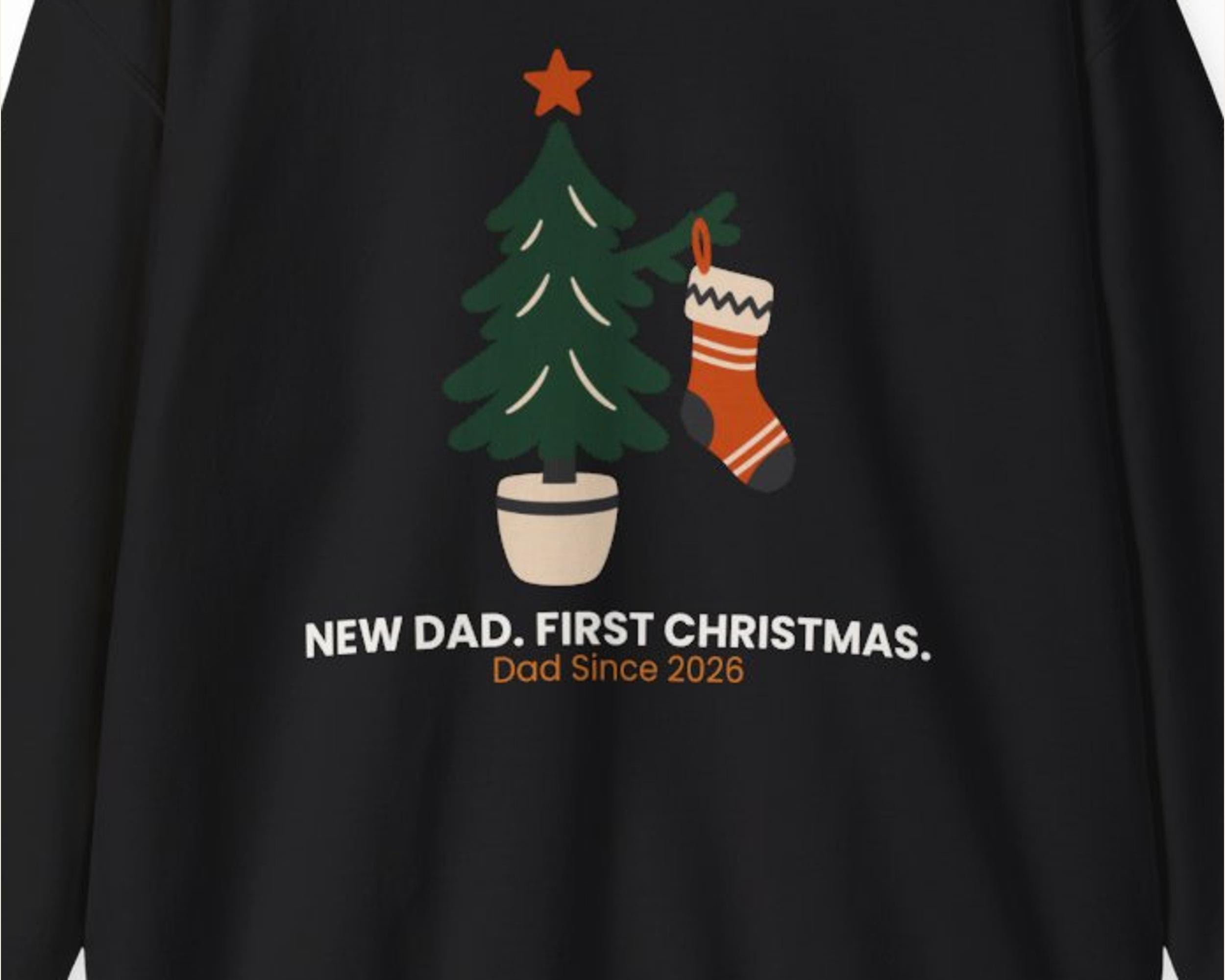 New Dad First Christmas Sweatshirt photo 3