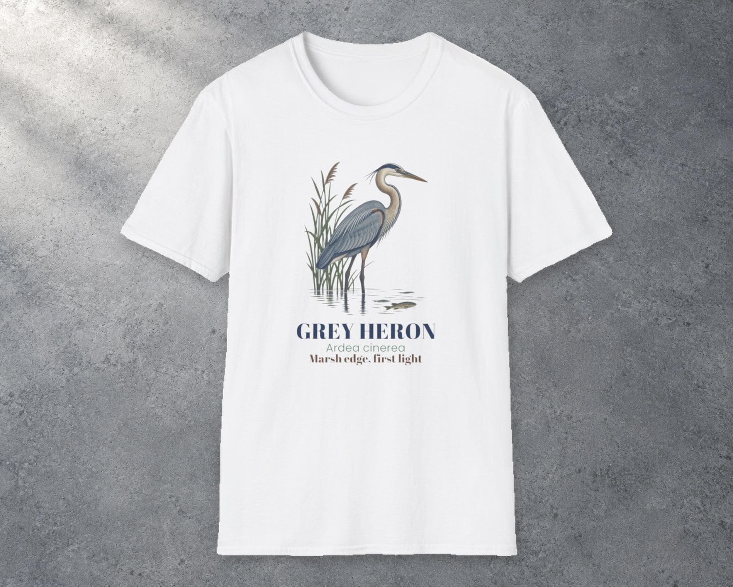 Grey Heron Field Log Tee photo 1