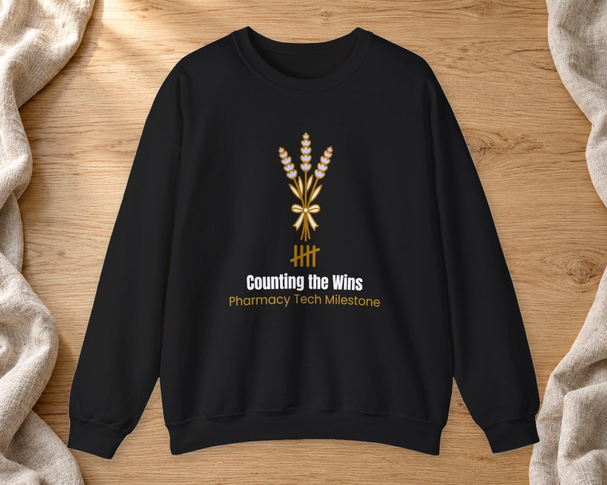 Counting the Wins Pharmacy Tech Sweatshirt photo 2