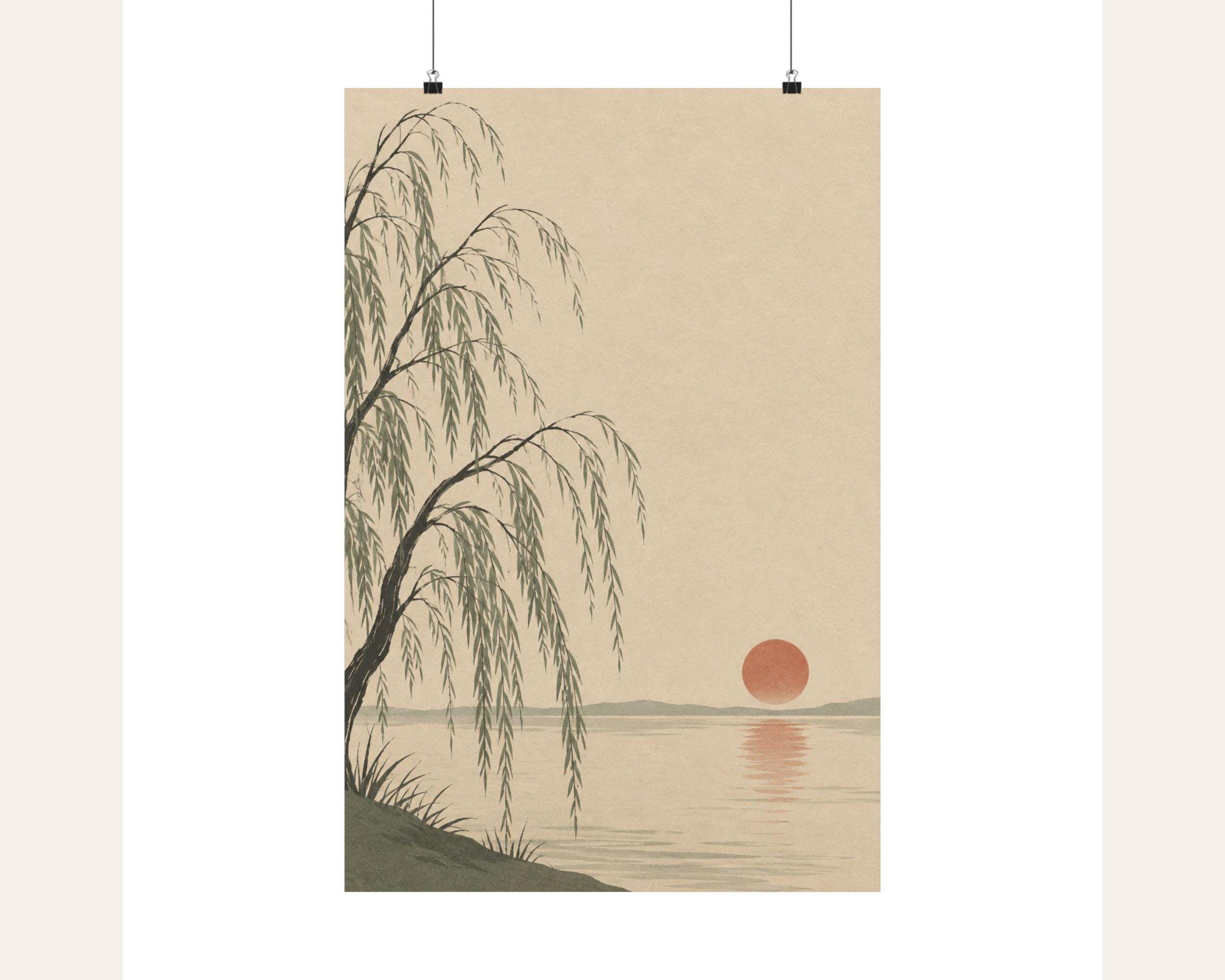 Willow and Red Sun Poster photo 3