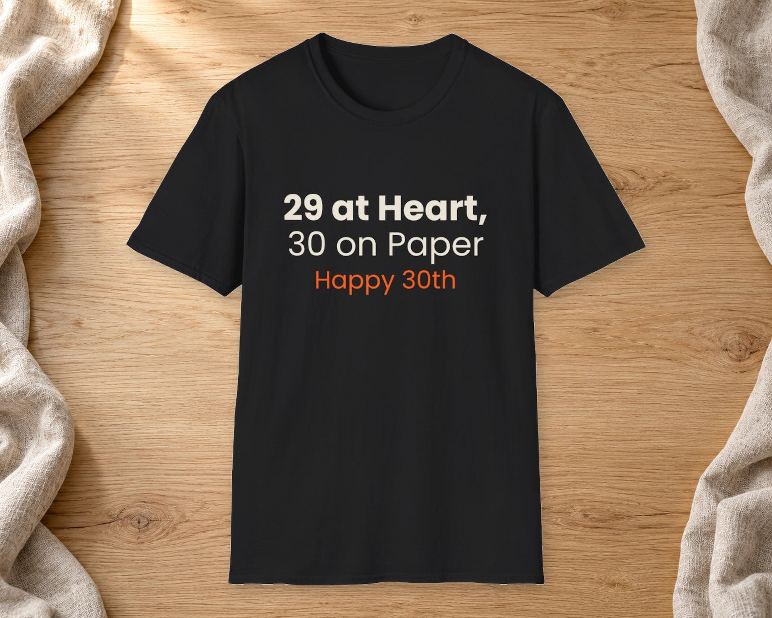 29 at Heart 30 on Paper Birthday Tee photo 2