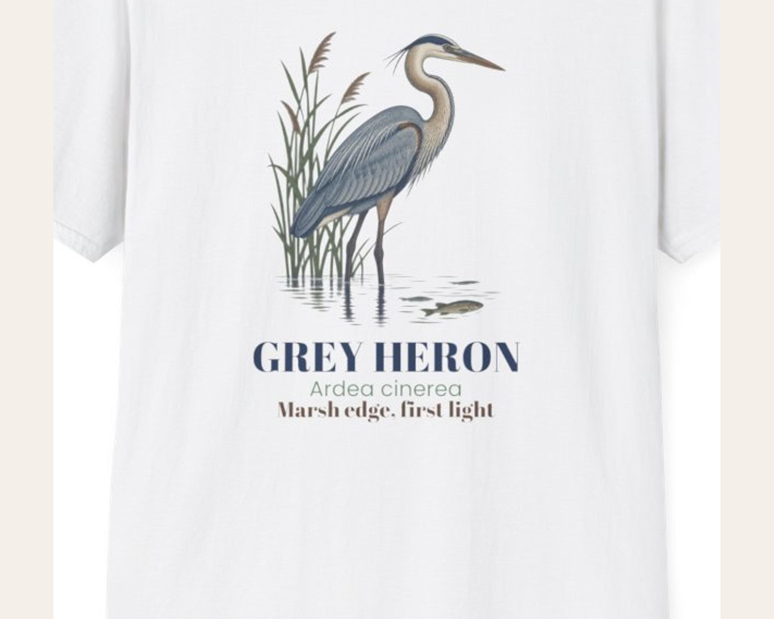 Grey Heron Field Log Tee photo 3
