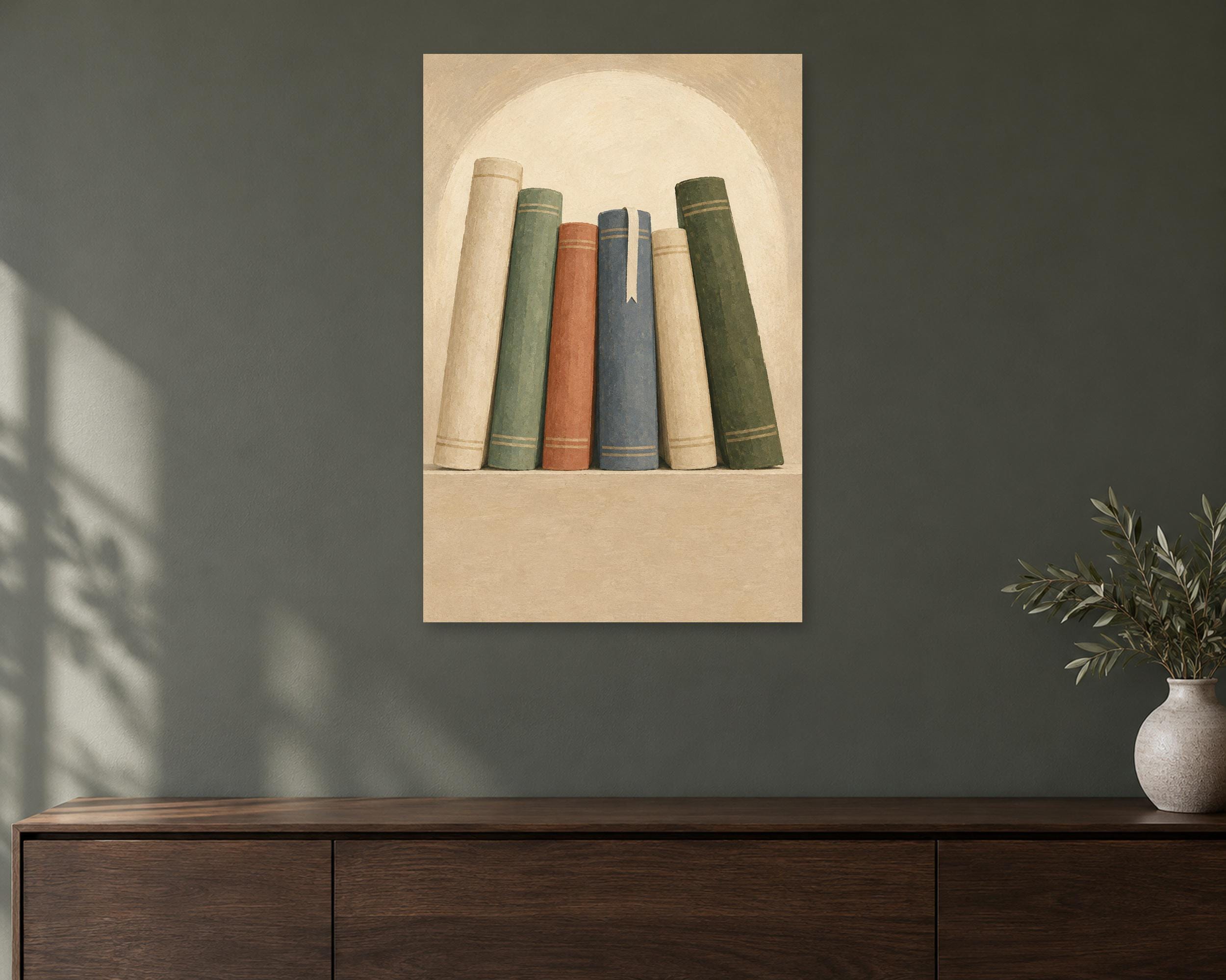 Stacked Spines Reading Print photo 1