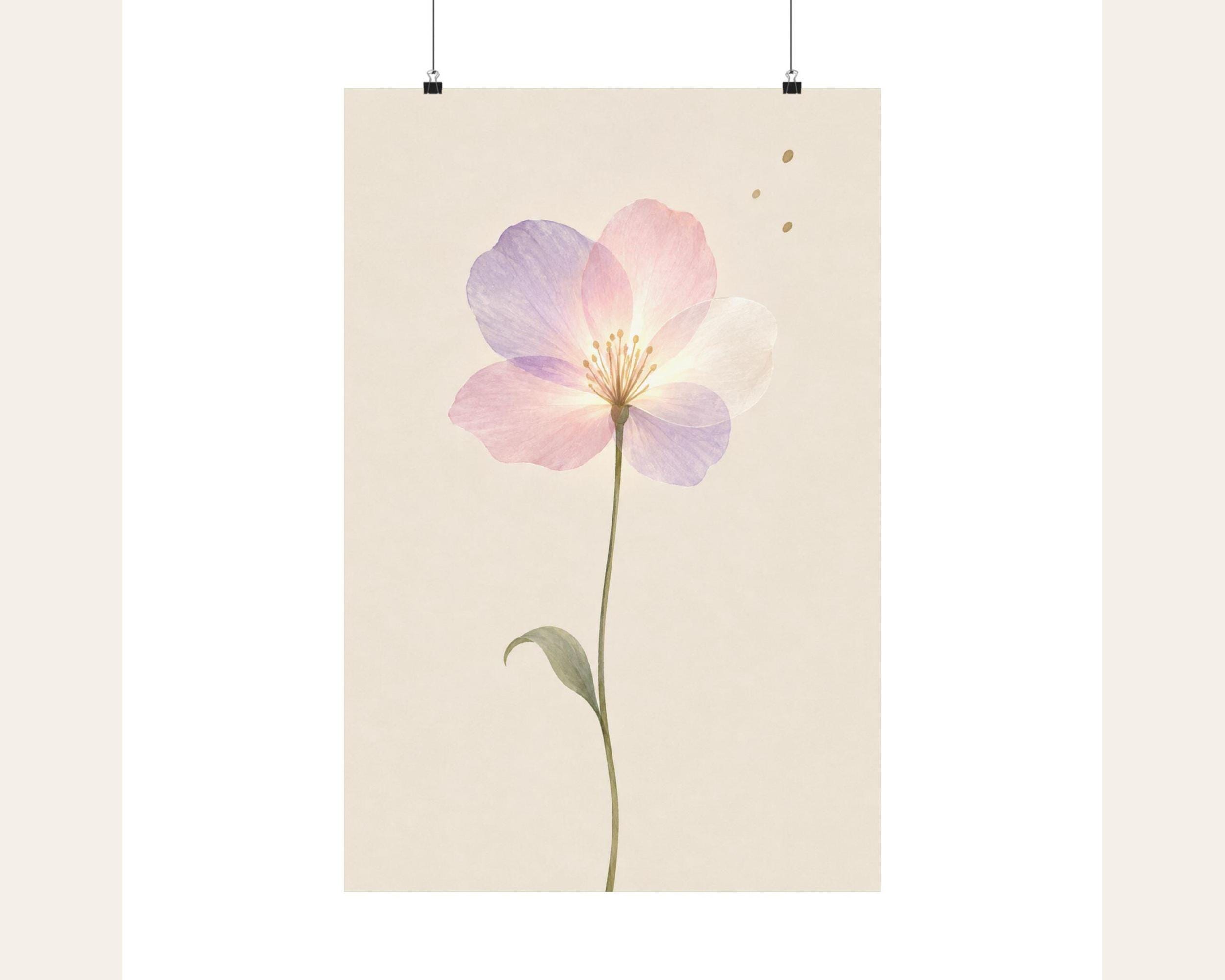 Lavender Single Stem Poster photo 3