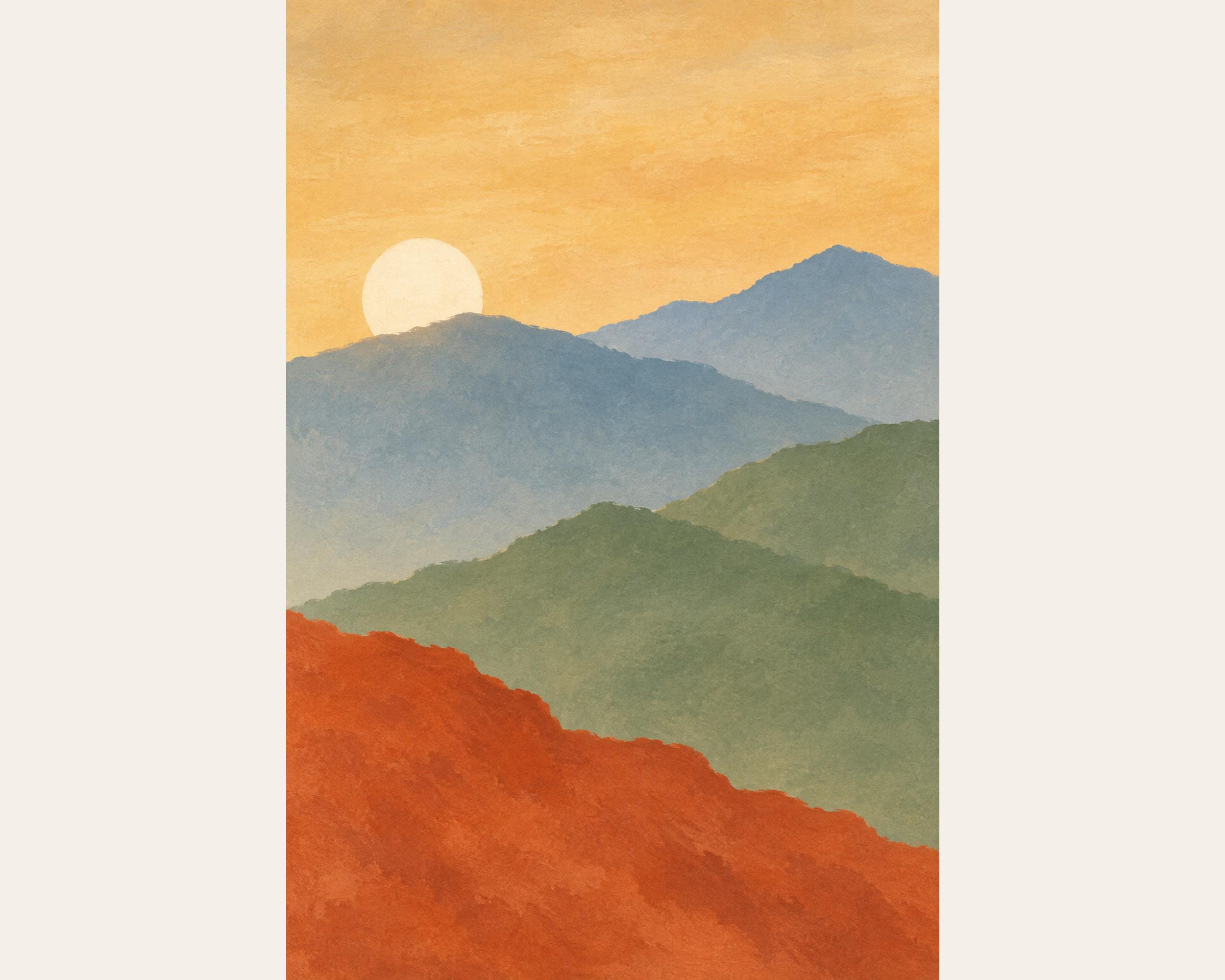 Layered Ridge Sunrise Poster photo 4