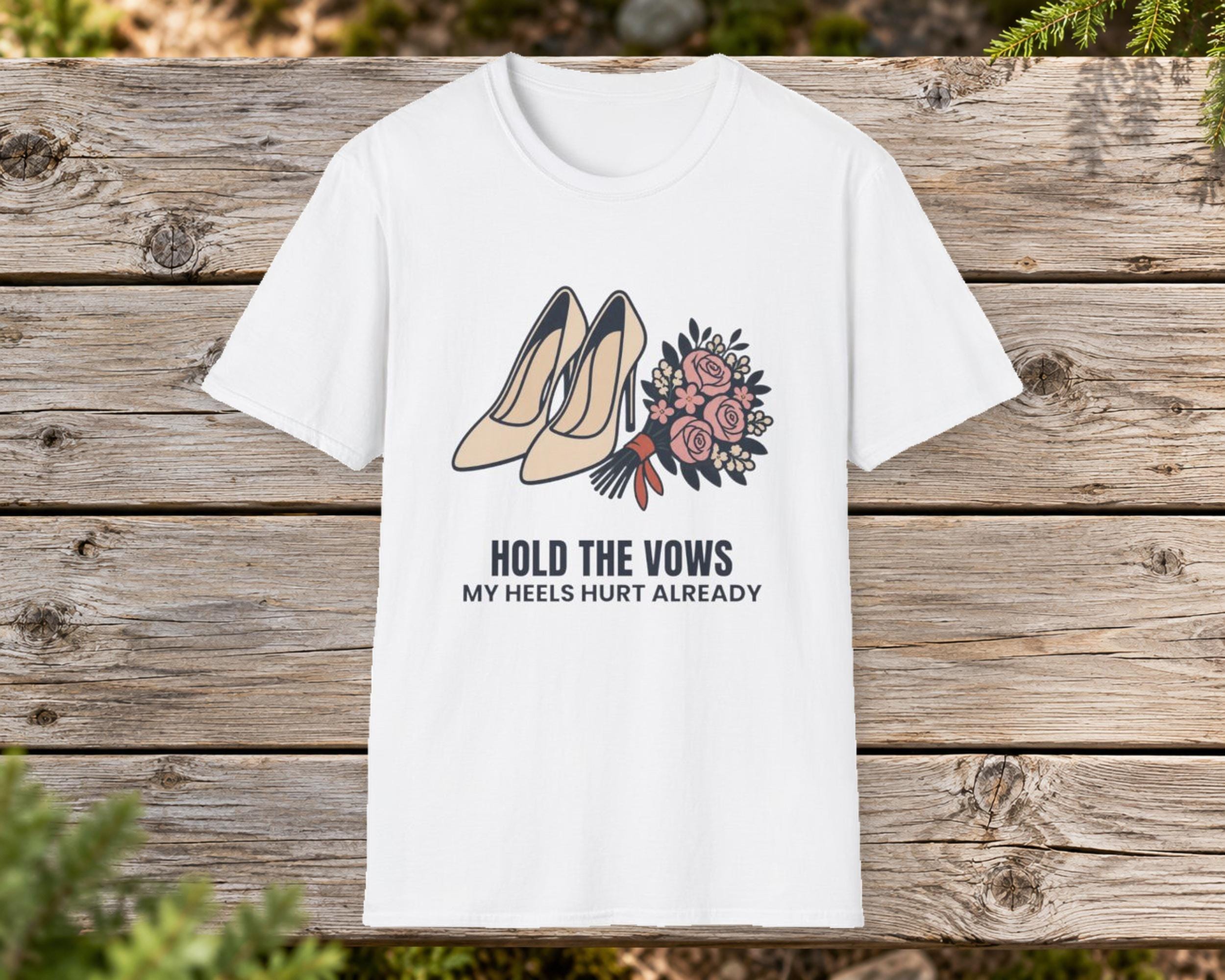 Hold the Vows Bridesmaid Tee photo 2