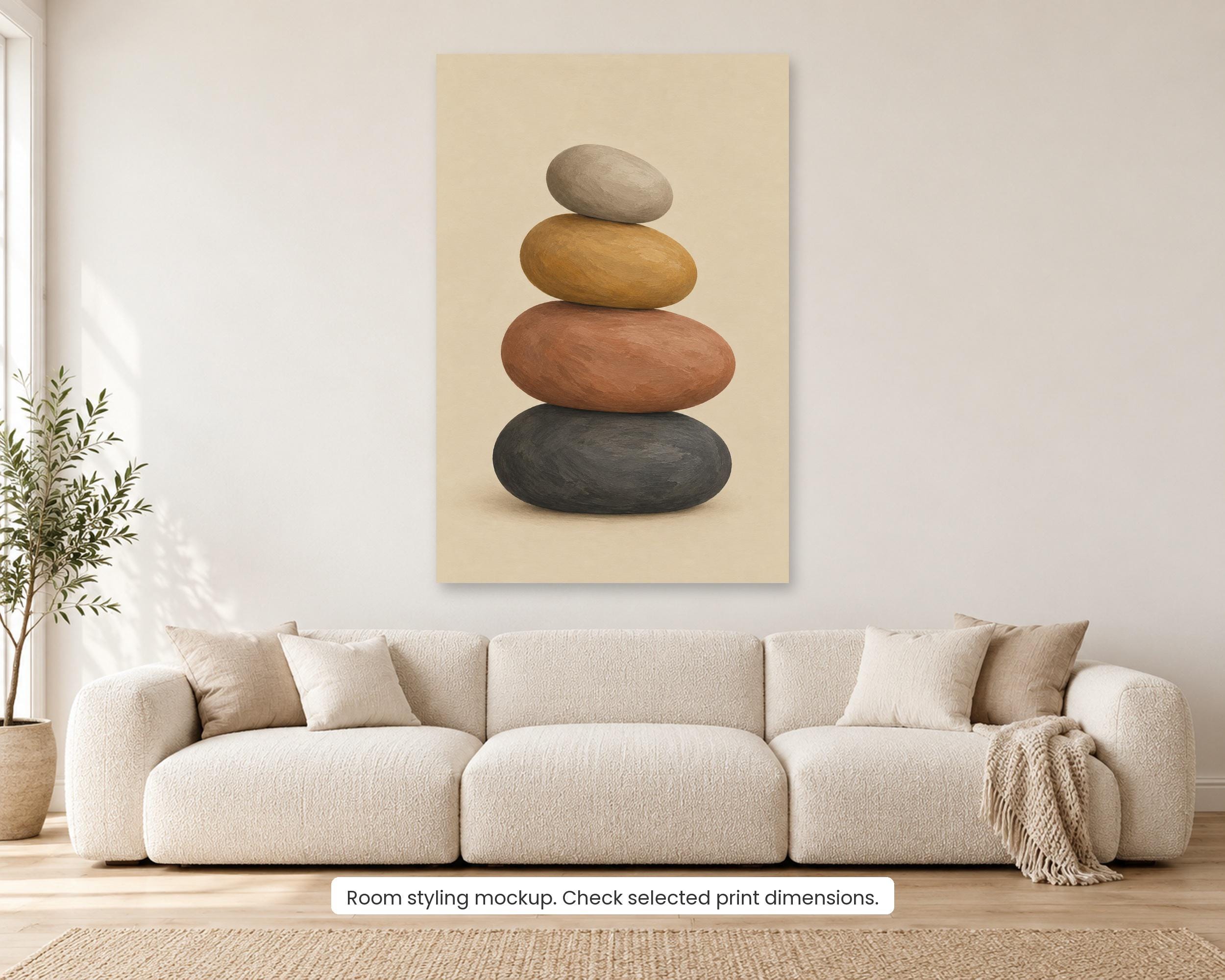 Stacked Stone Oat Canvas photo 2