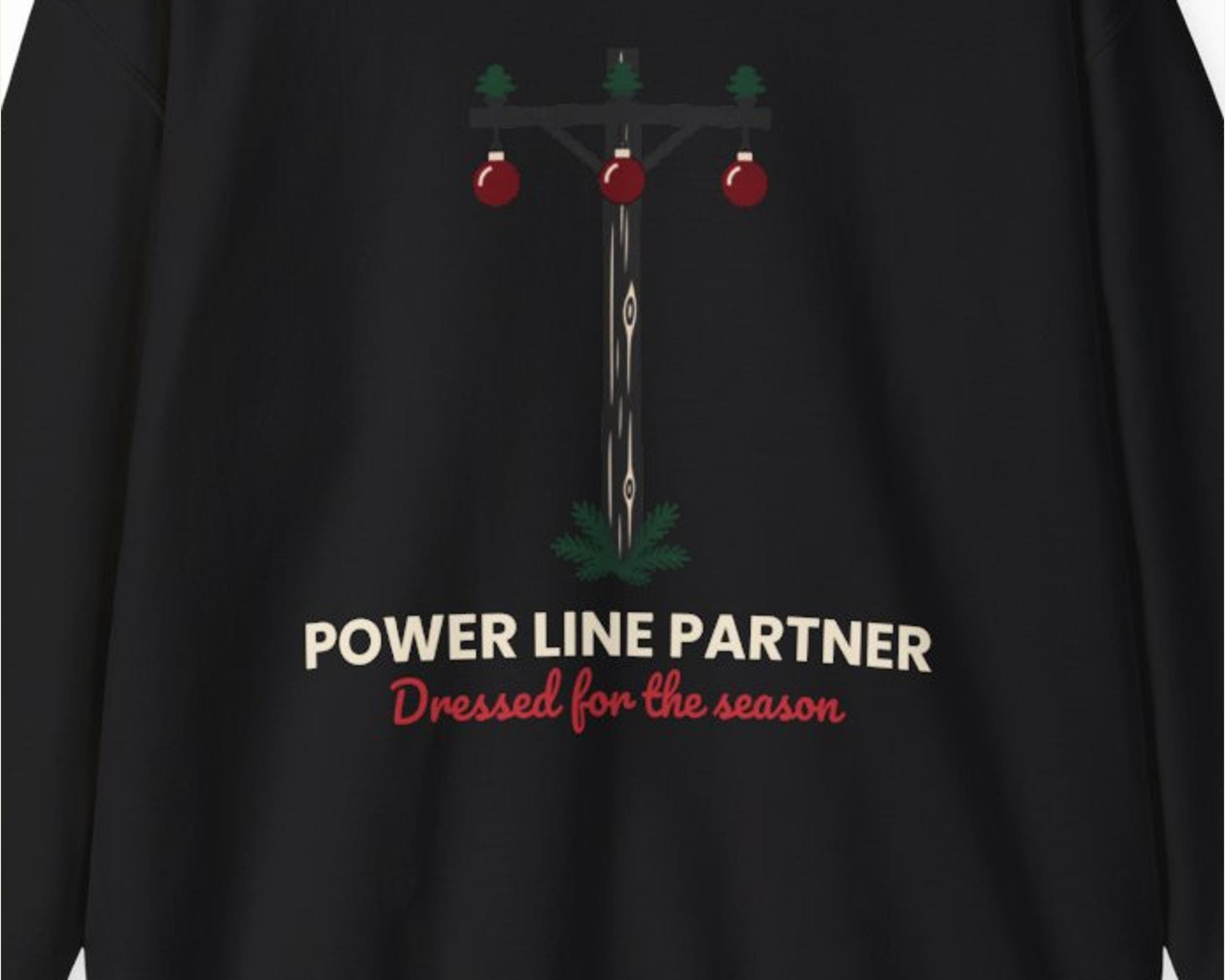 Power Line Partner Holiday Crewneck Sweatshirt photo 3