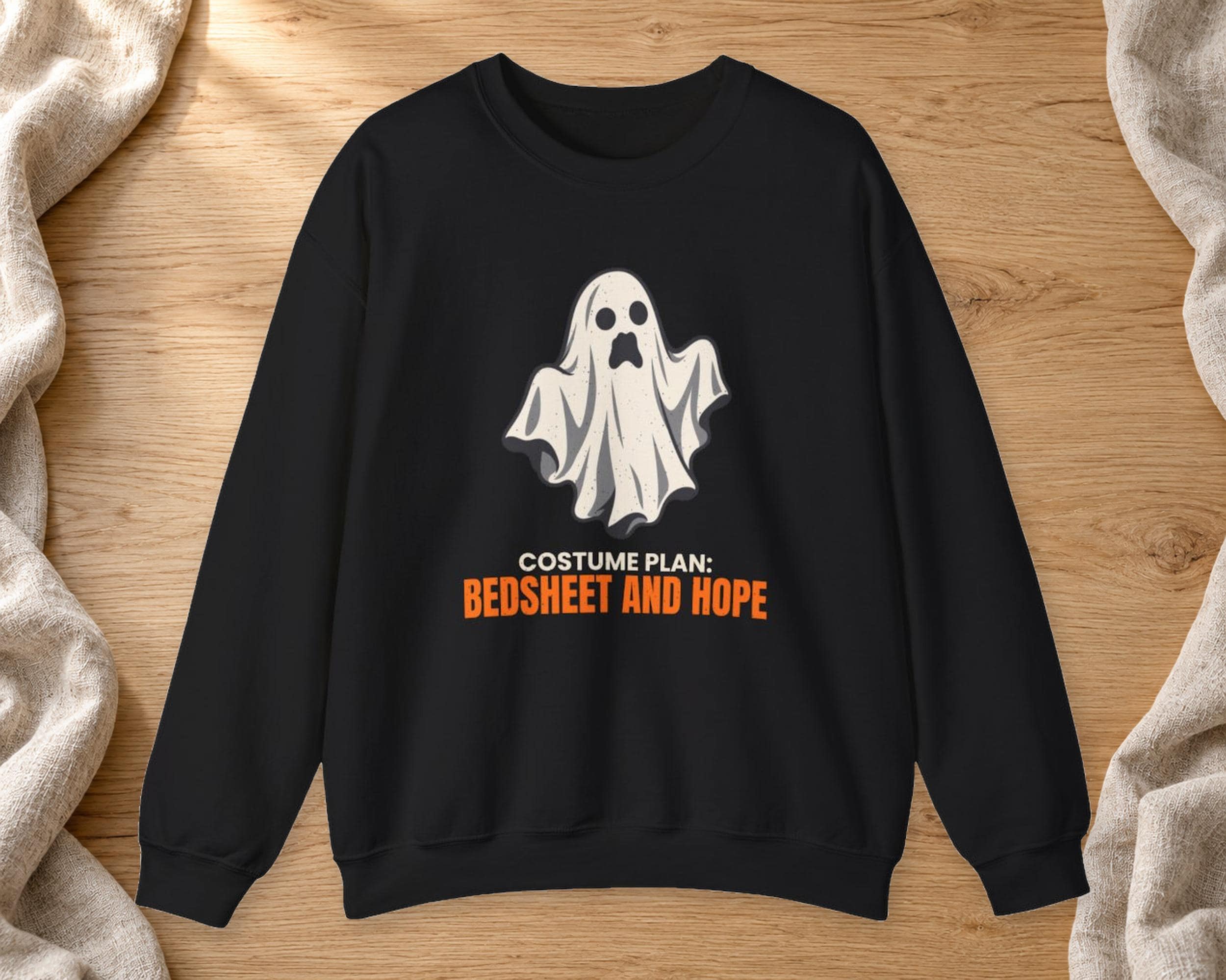 Bedsheet Ghost Costume Sweatshirt photo 2