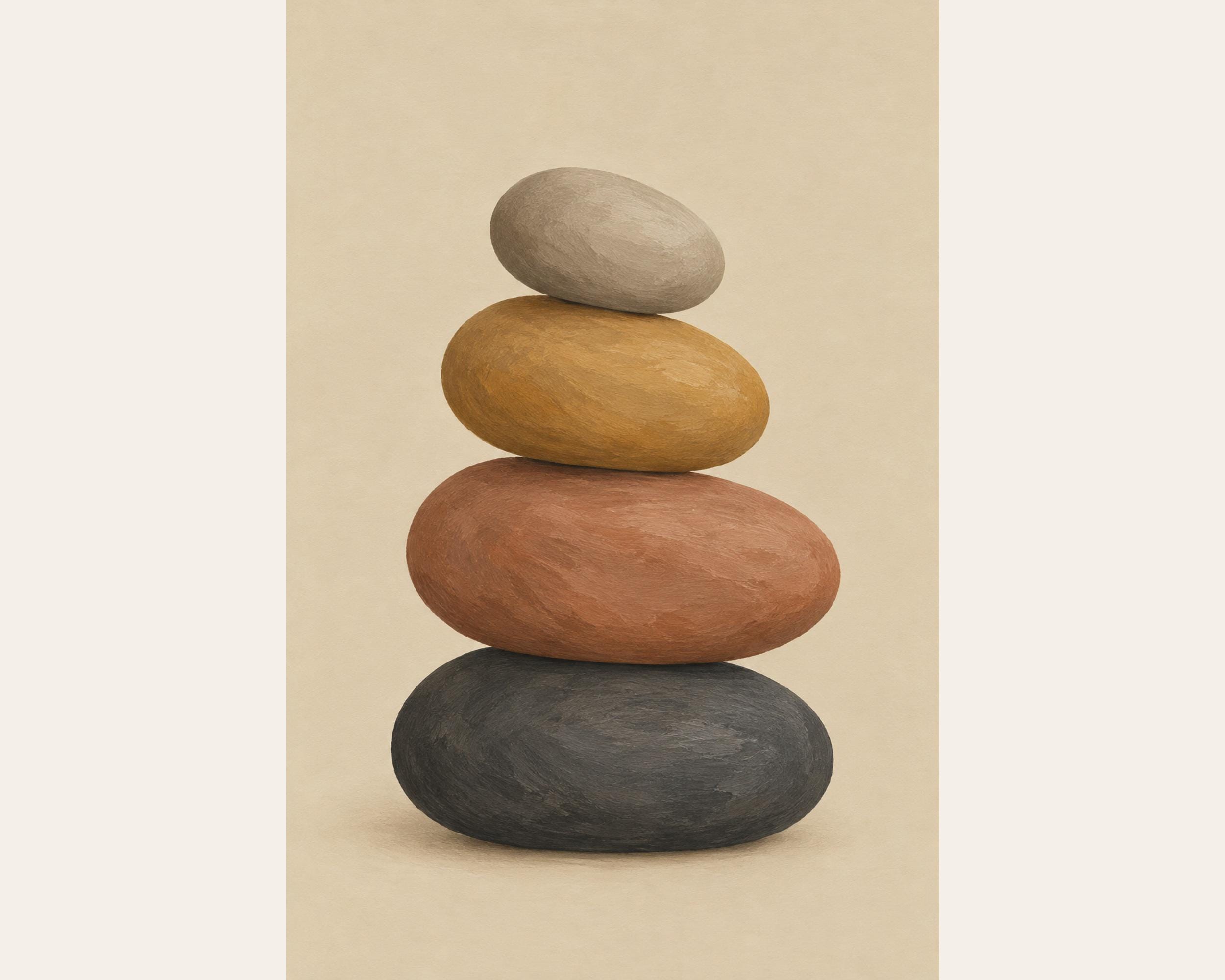 Stacked Stone Oat Canvas photo 4