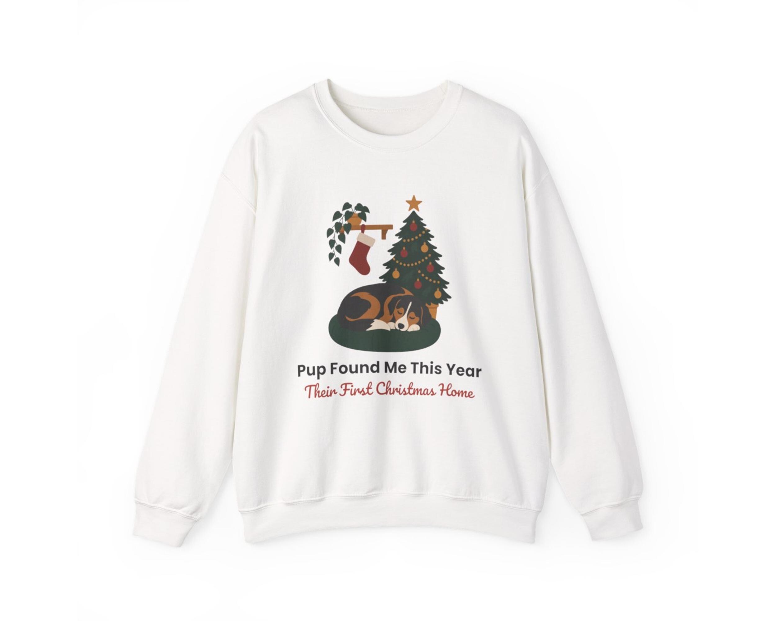 Rescue Dog Adopter Christmas Sweatshirt photo 4
