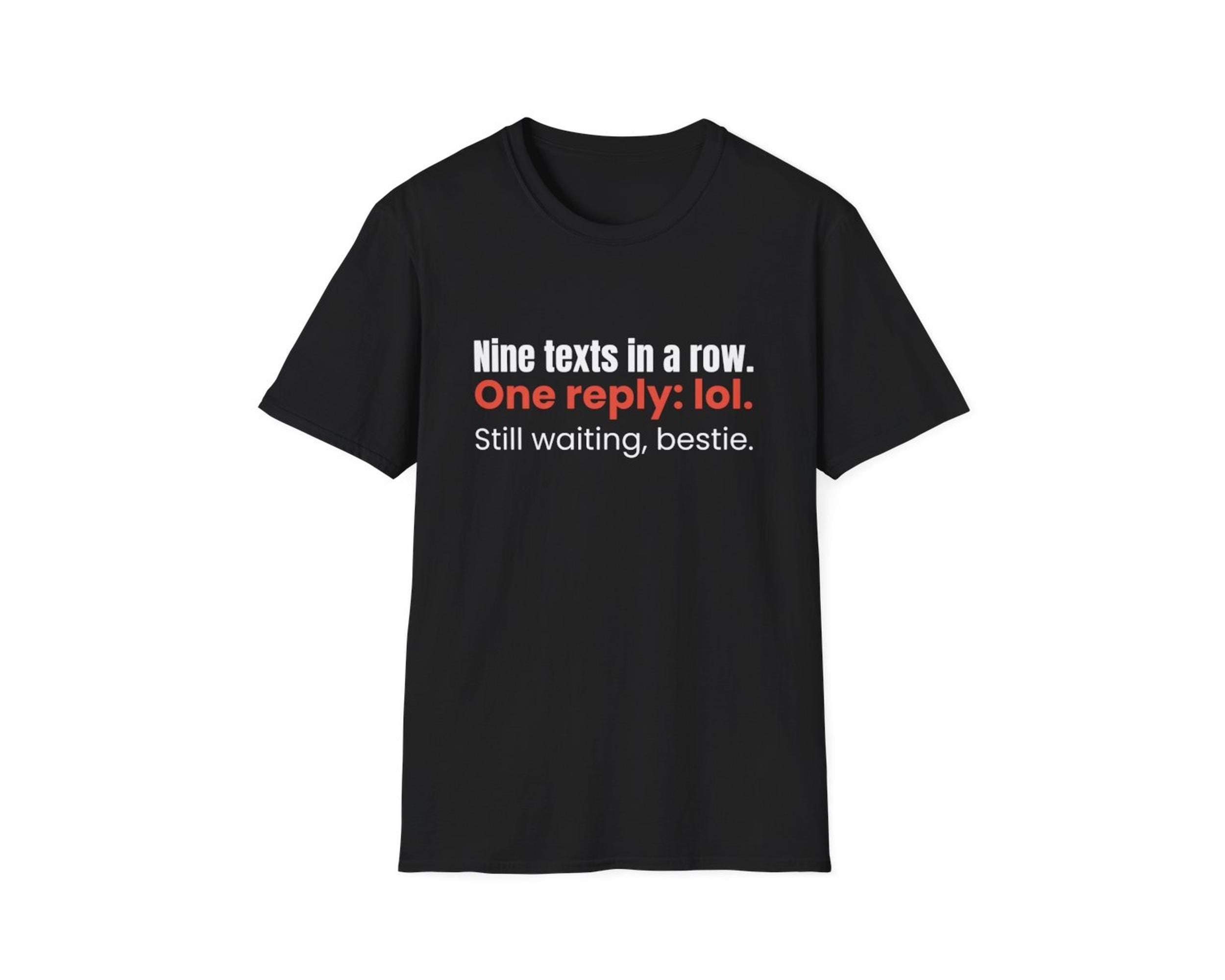 Unanswered Texts Typography Tee photo 4