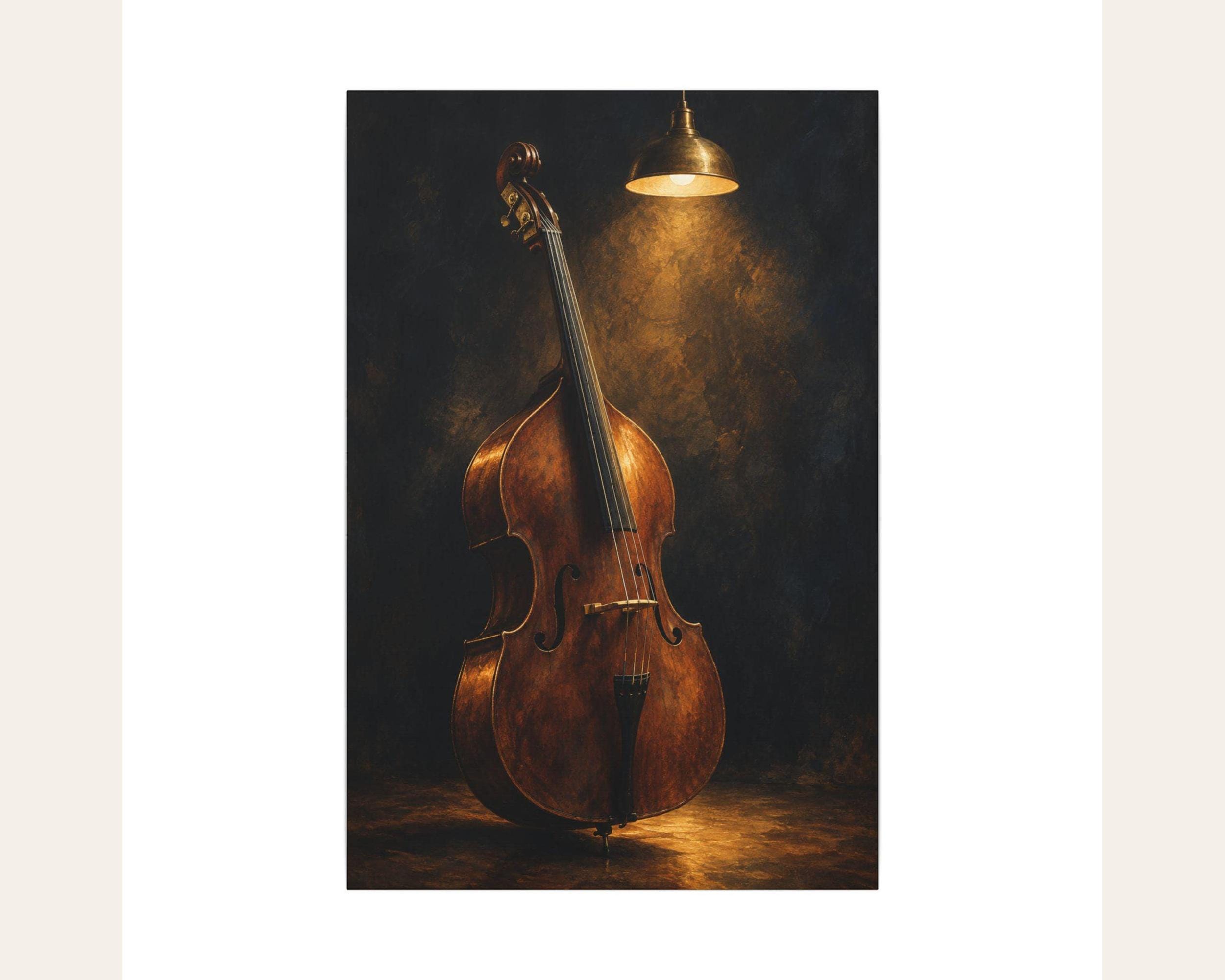 Solo Upright Bass in Lamplight photo 3